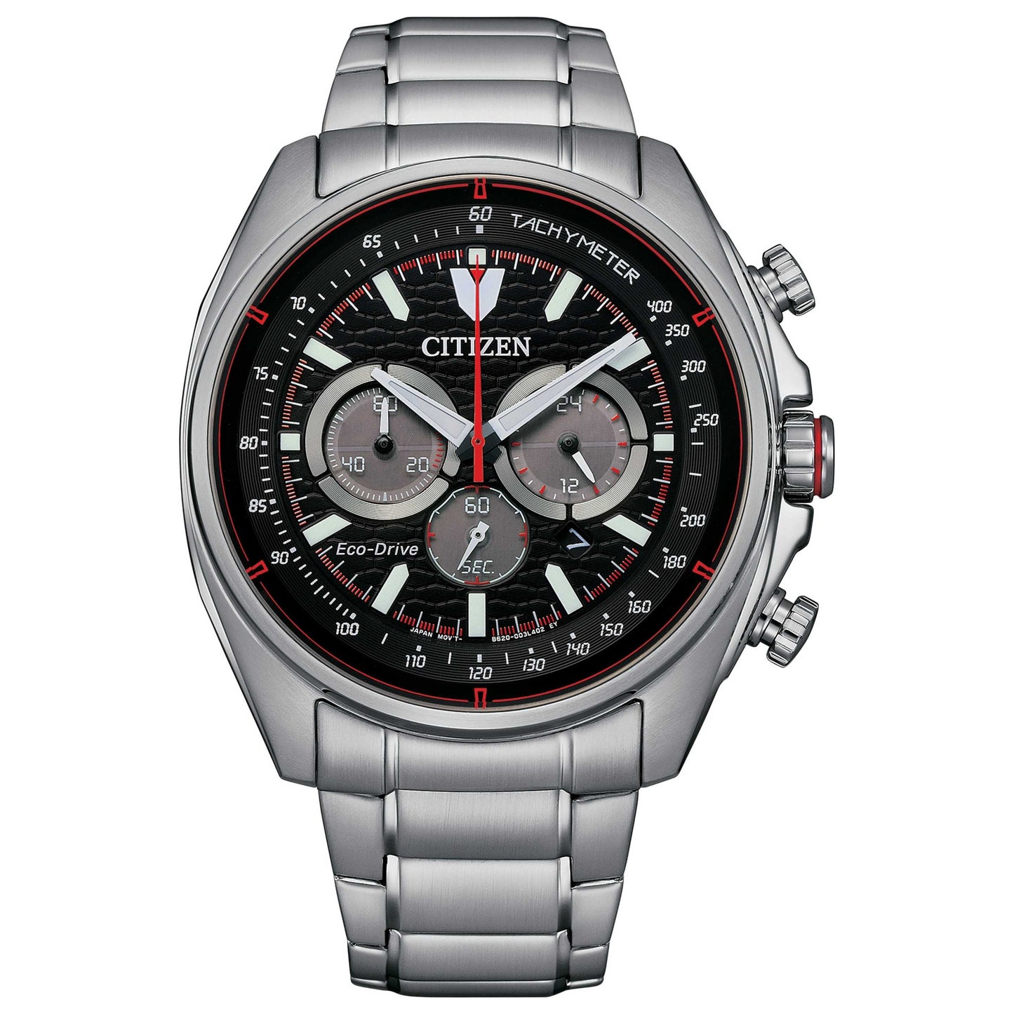 Front view of Citizen Classic Men's Solar Powered Quartz Eco-Drive Watch CA4561-89E