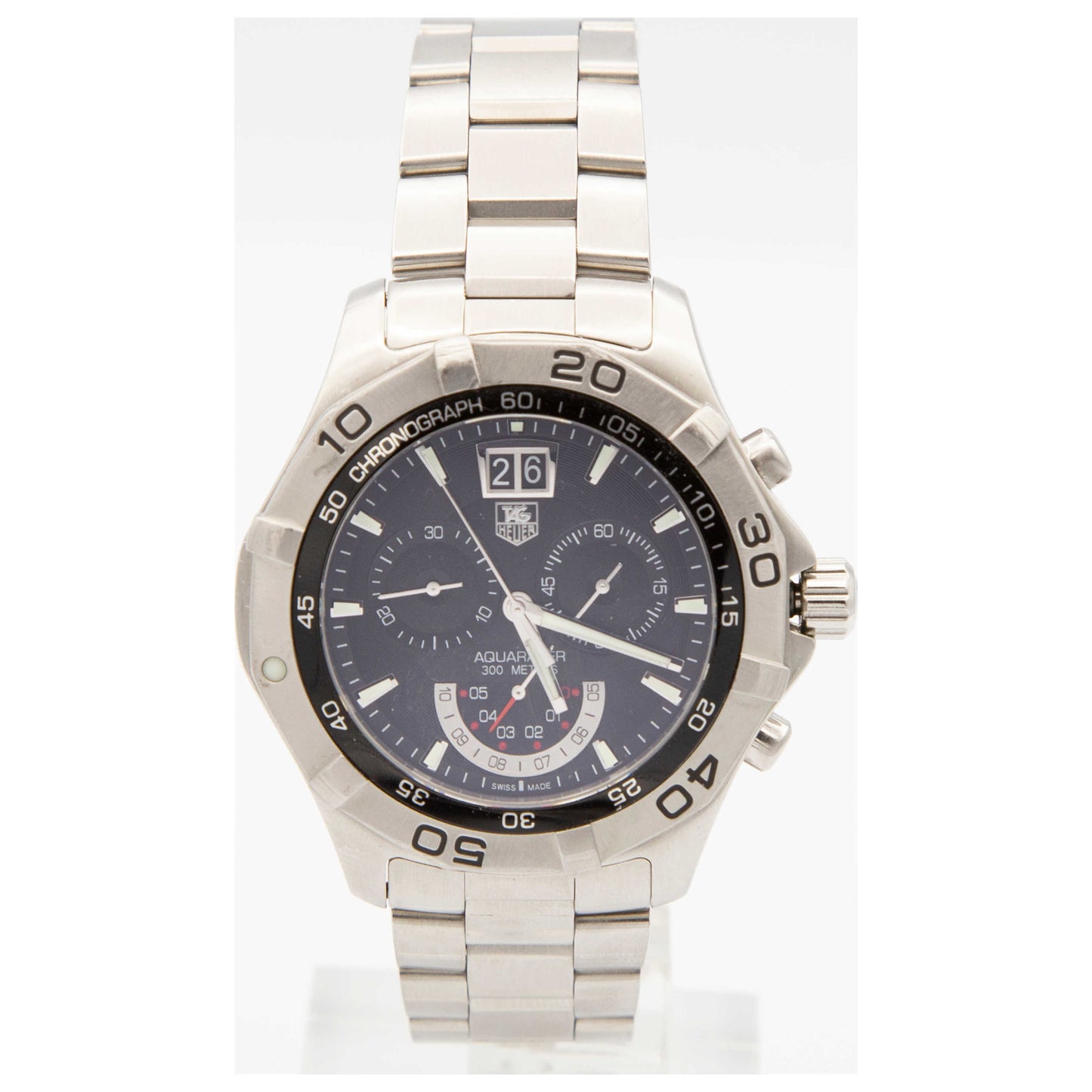 Front view of Tag Heuer Aquaracer Men's Watch CAF101A-BA0821-PO