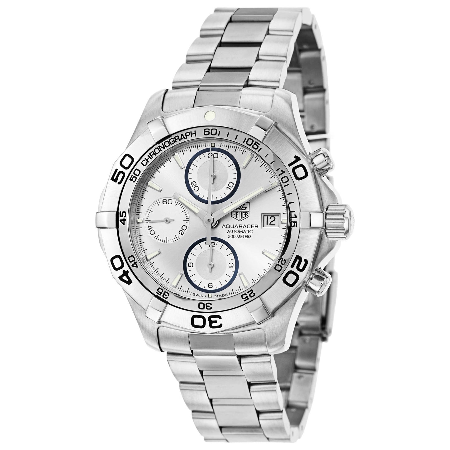 Front view of Tag Heuer Aquaracer Men's Automatic Watch CAF2111-BA0809