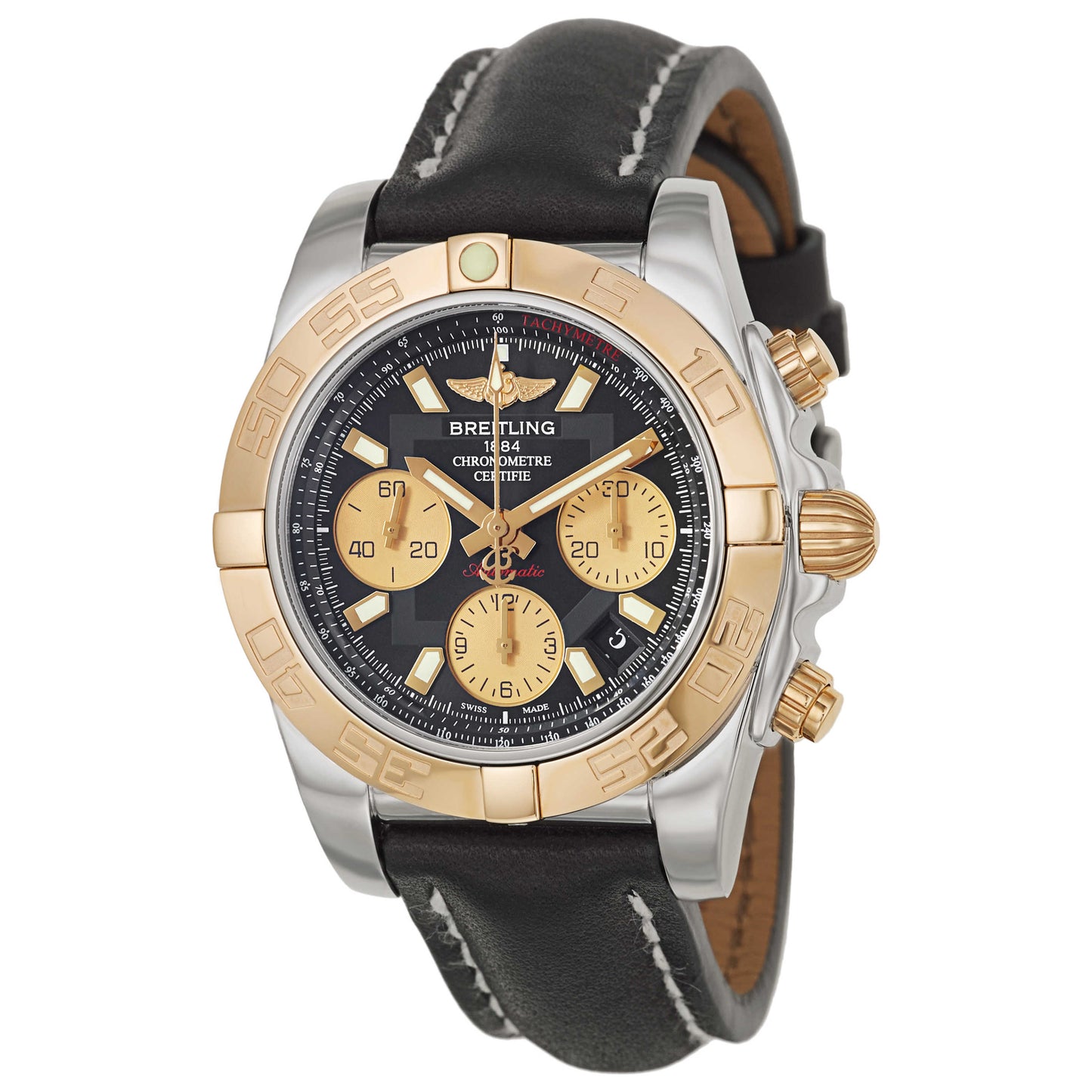 Front view of Breitling Chronomat Men's Automatic Watch CB014012-BA53-428X