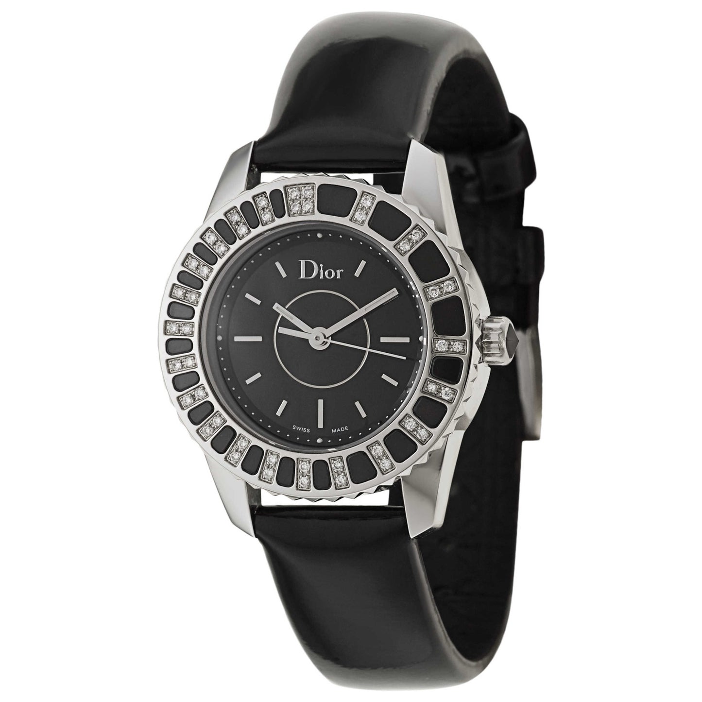 Front view of Christian Dior Christal Women's Swiss Quartz (Battery-Powered) Watch CD112116A001