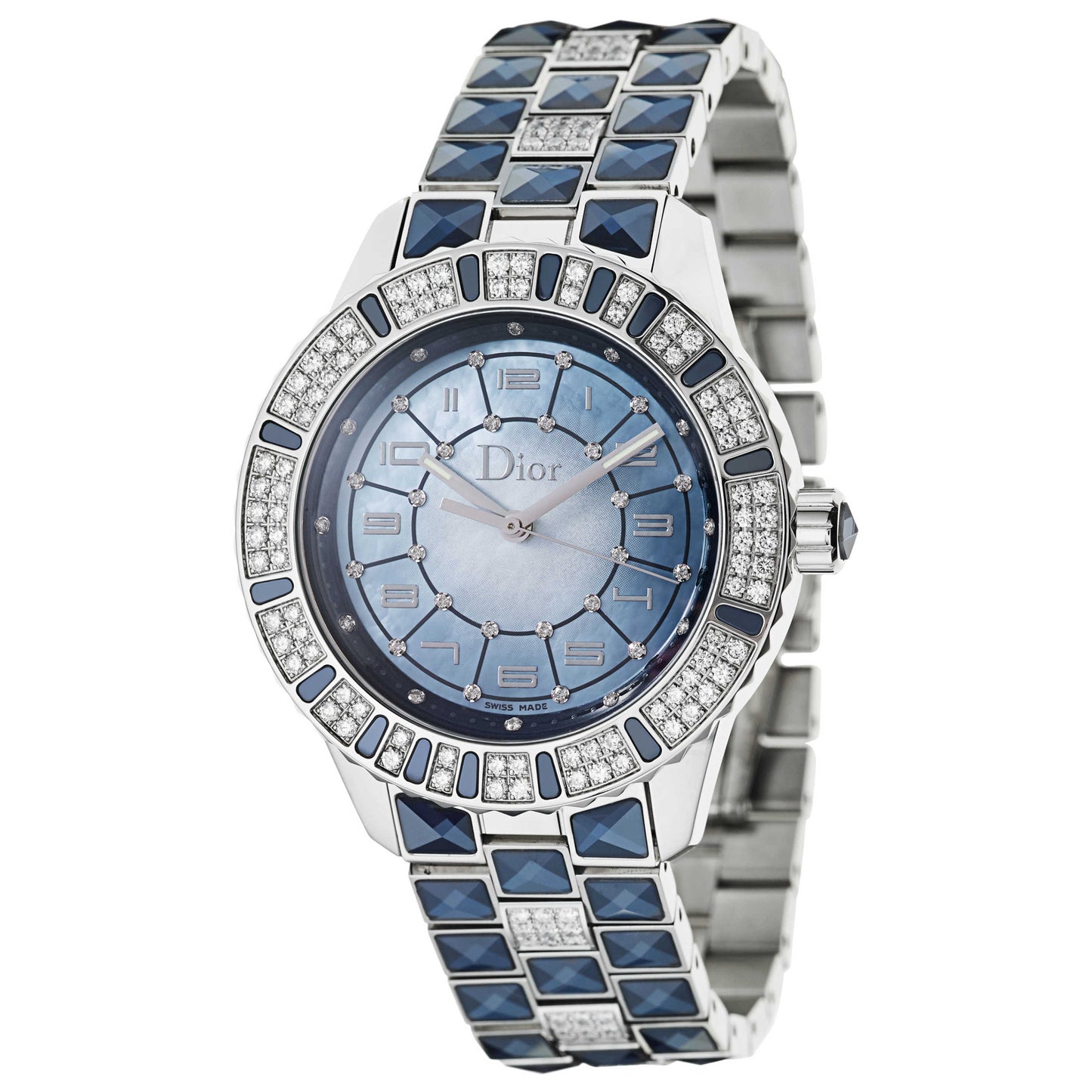 Front view of Christian Dior Christal Women's Automatic Watch CD114510M001