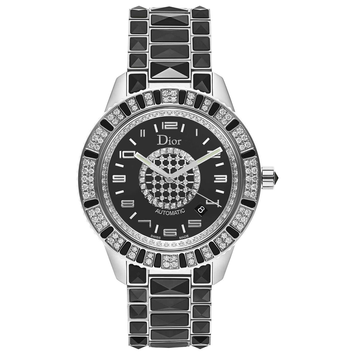 Front view of Christian Dior Christal Women's Automatic Watch CD115511M001