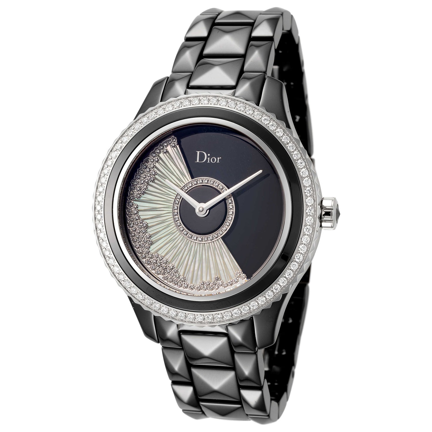Front view of Christian Dior Black Eight Women's Automatic Watch CD124BE3C003