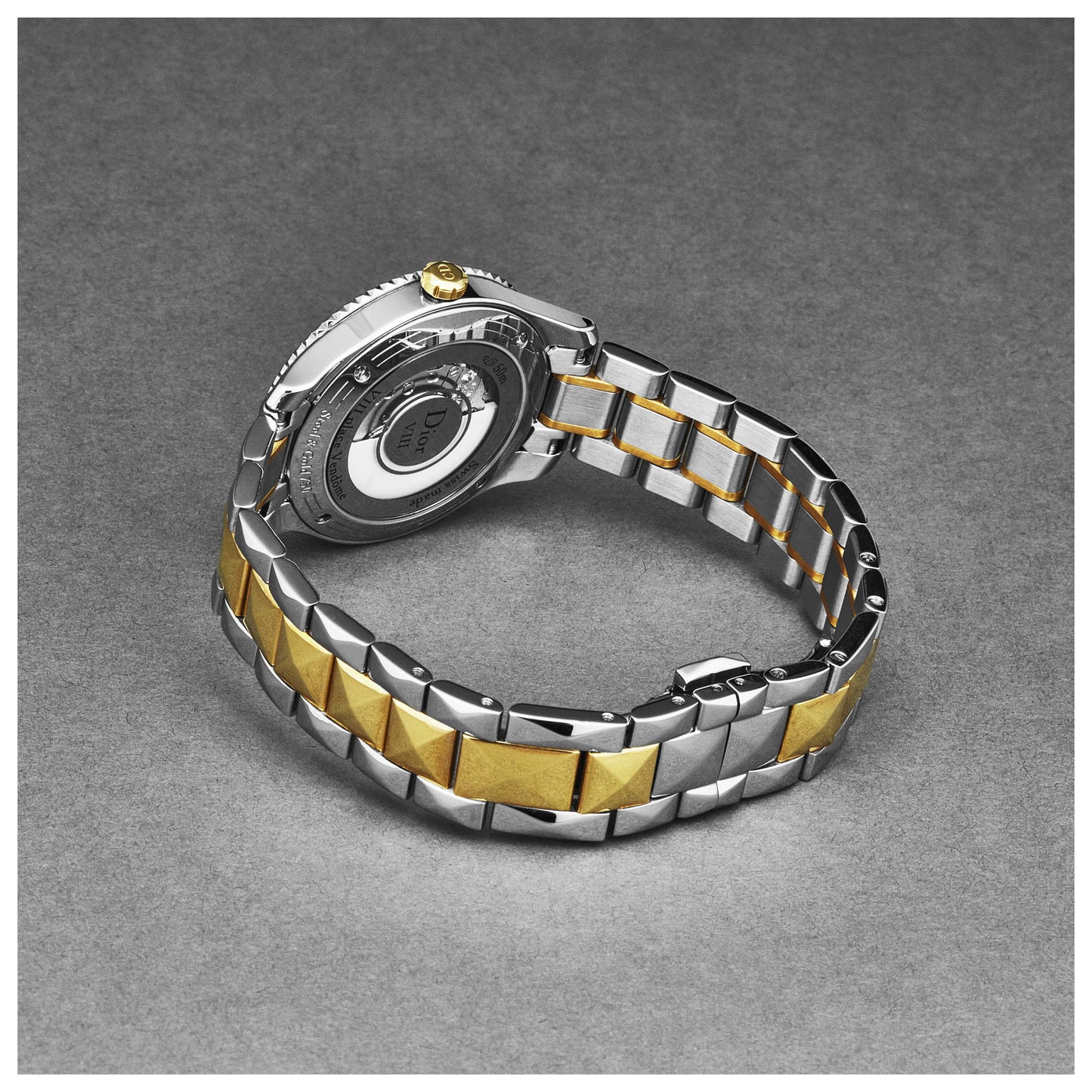 Left view of Christian Dior Montaigne Women's Automatic Watch CD1525I0M001