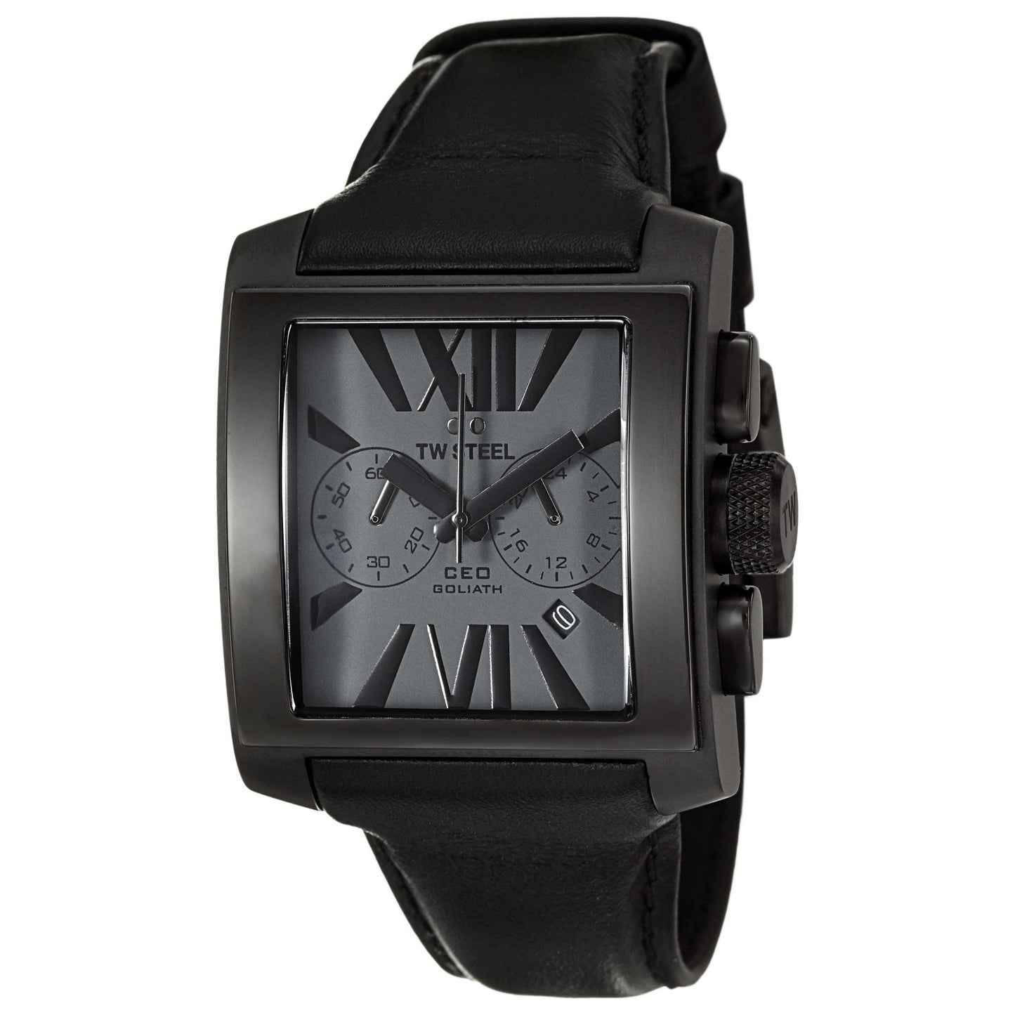 Front view of TW Steel CEO Goliath Men's Japanese Quartz (Battery-Powered) Watch CE3013