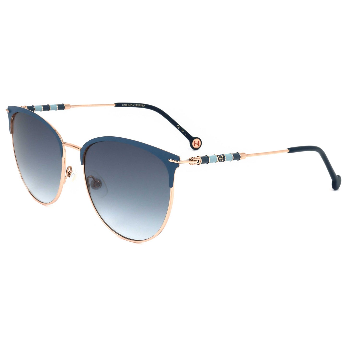 Front view of Carolina Herrera Women's Sunglasses CH0037-S-PEF-58