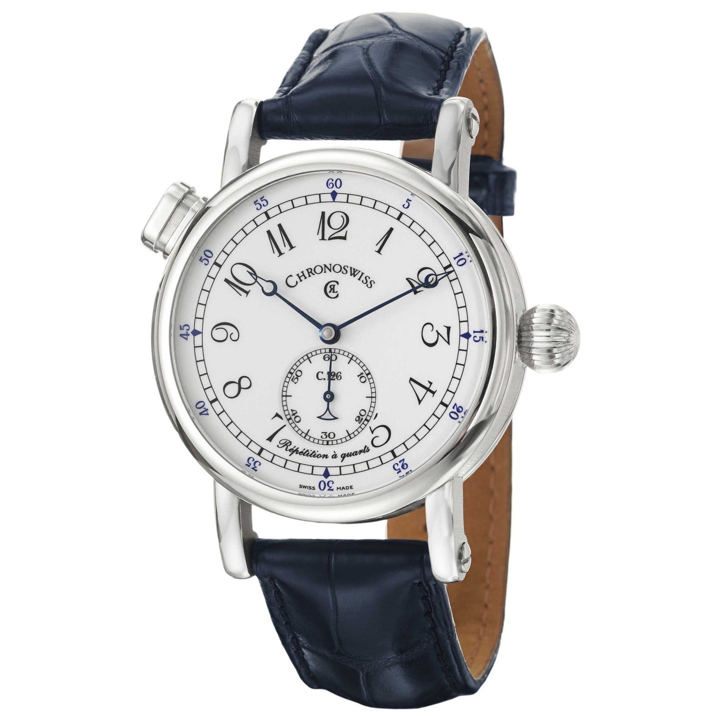 Front view of Chronoswiss Repetition A Quarts Men's Automatic Watch CH1643-BLU