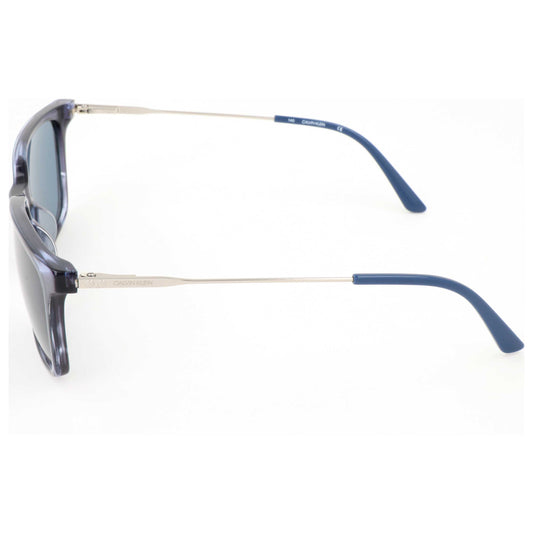 Left view of Calvin Klein Men's Sunglasses CK19703S-421-56