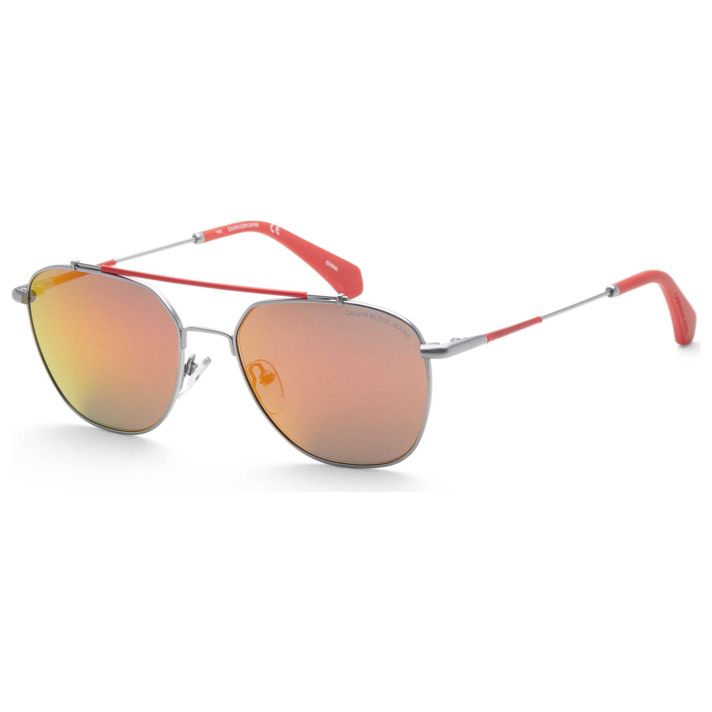 Front view of Calvin Klein Jeans Men's Sunglasses CKJ165S-020-53