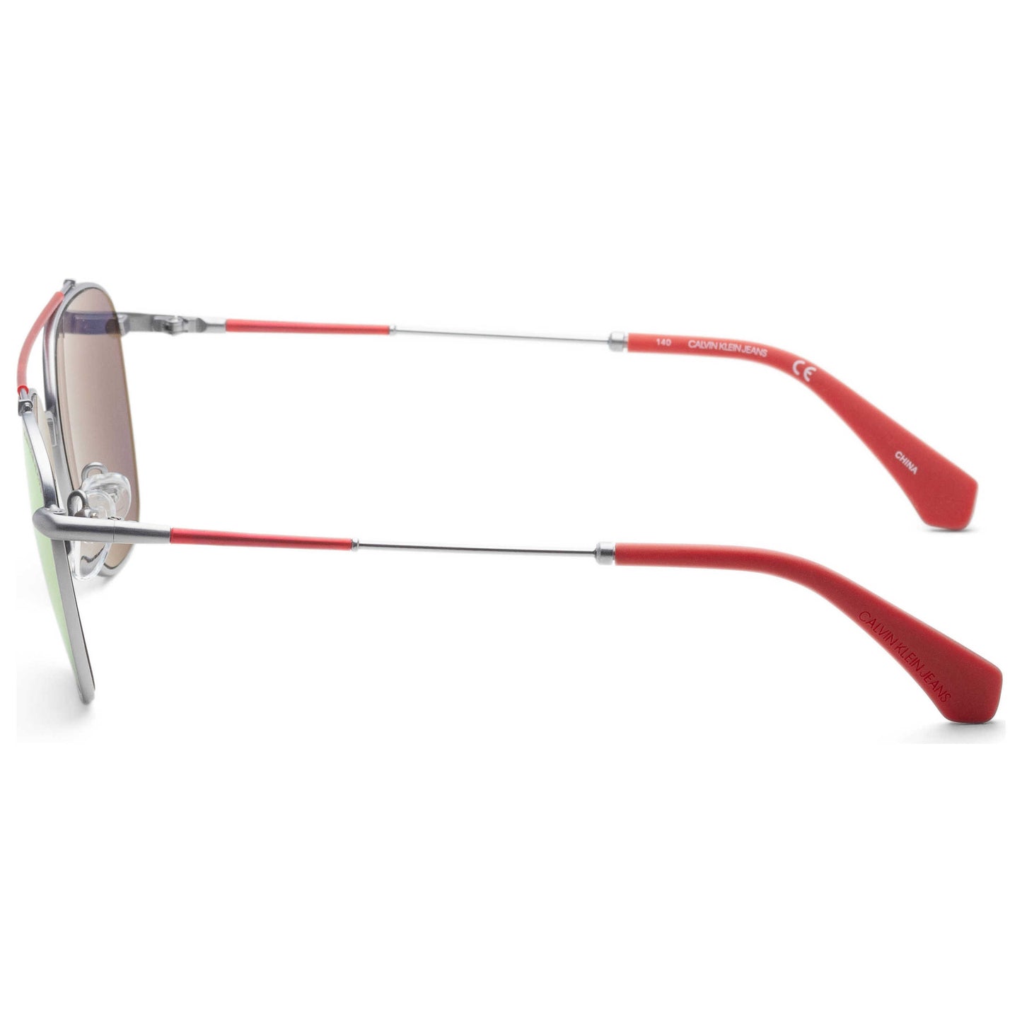 Left view of Calvin Klein Jeans Men's Sunglasses CKJ165S-020-53