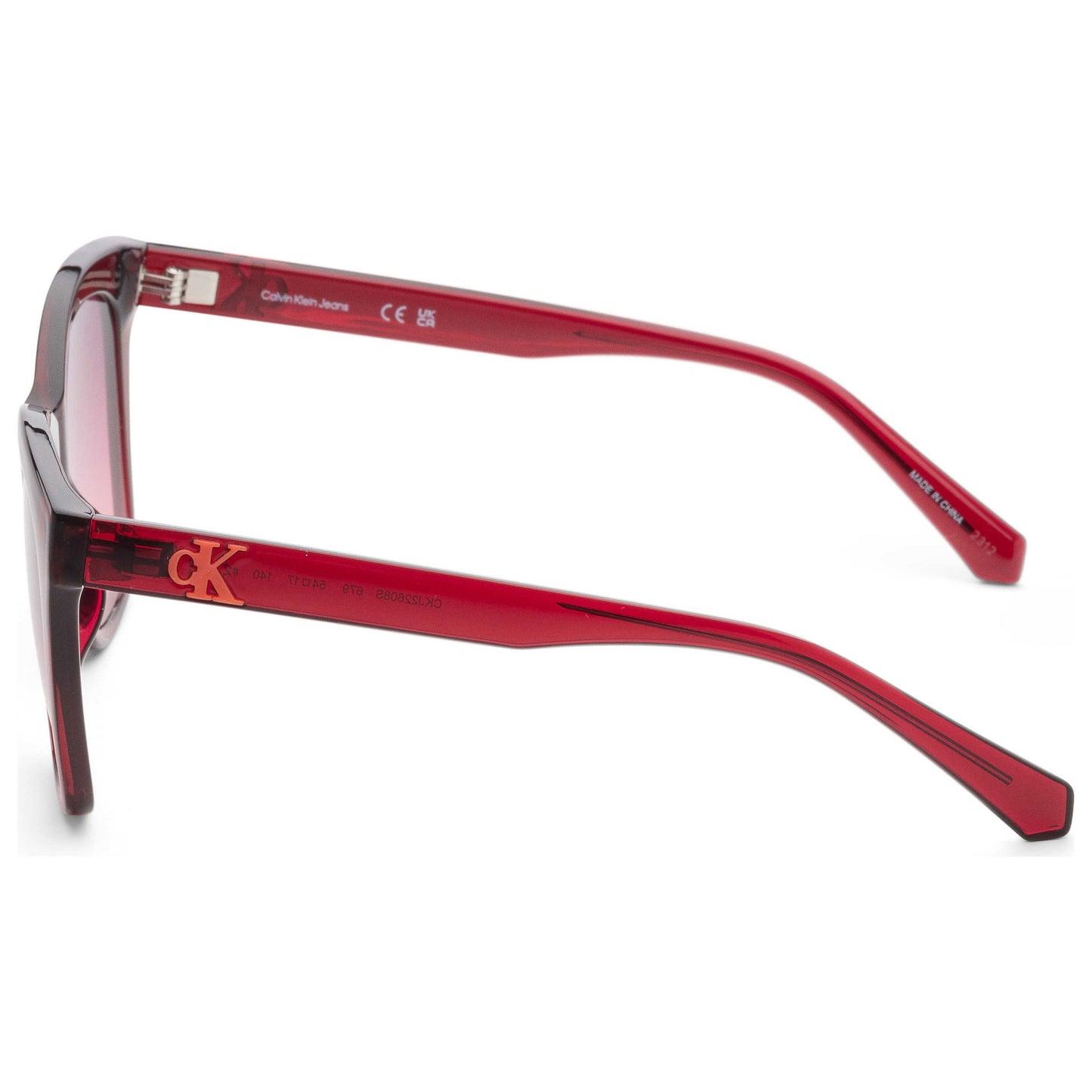 Left view of Calvin Klein Fashion Women's Sunglasses CKJ22608S-679