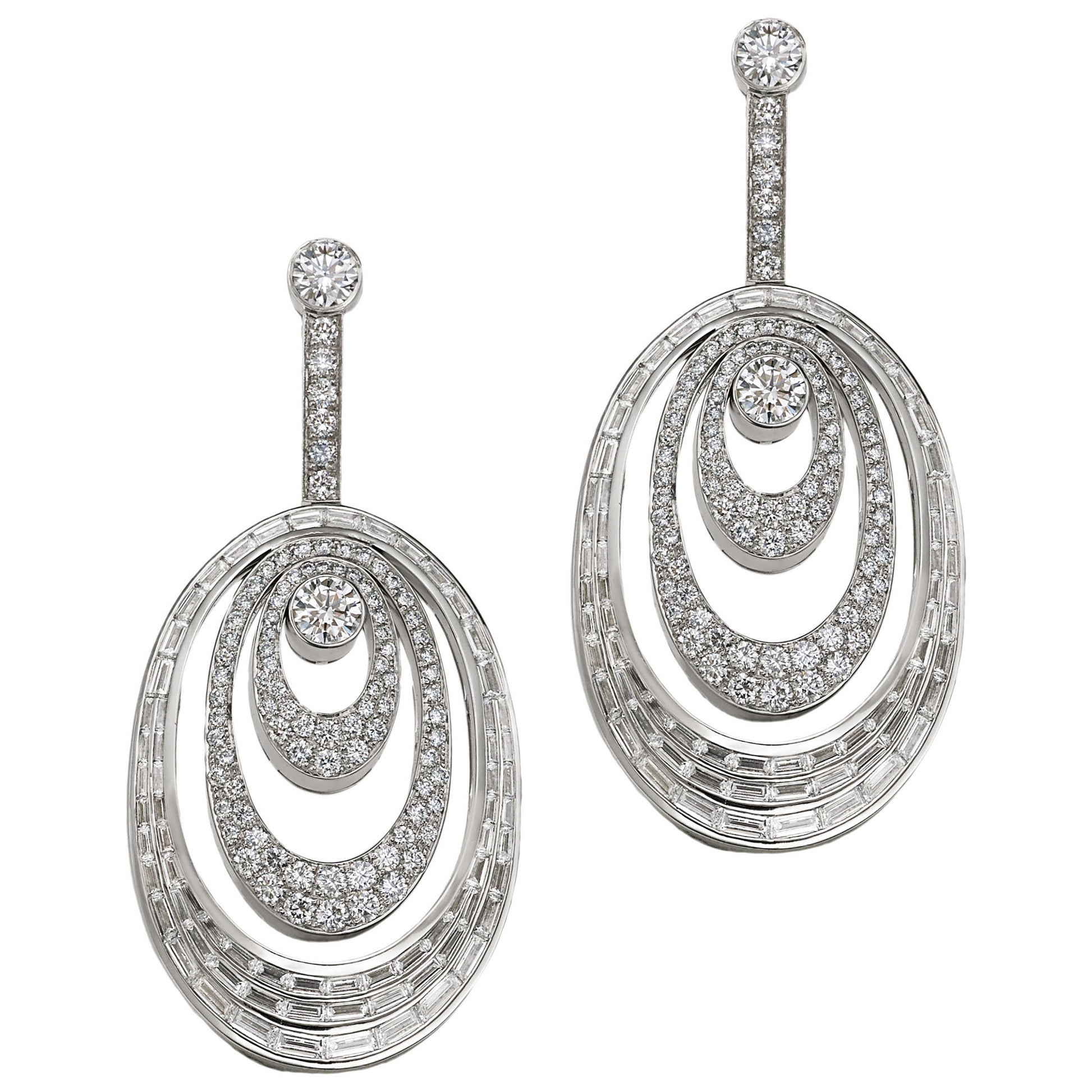 Front view of Audemars Piguet Jewelry Millenary Women's Earrings CL0727-BCU-CB-Z000