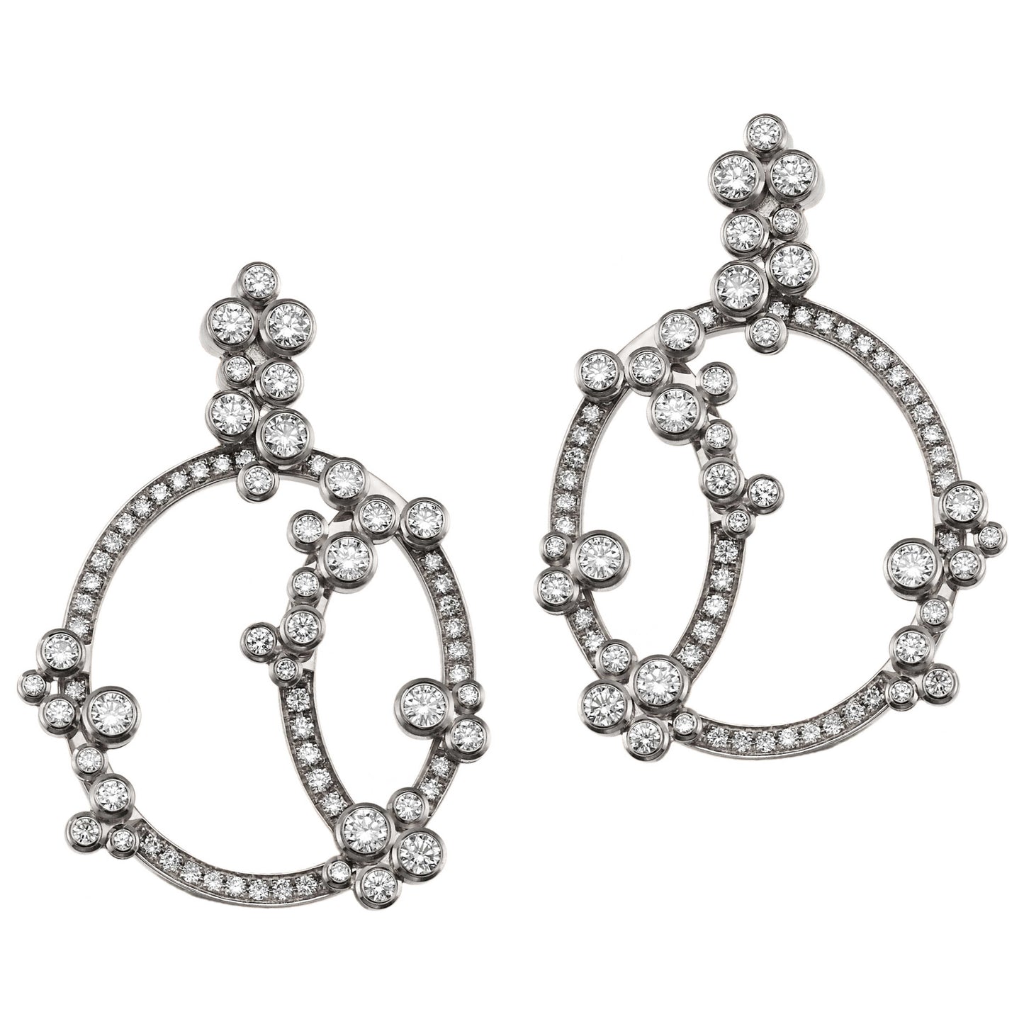 Front view of Audemars Piguet Jewelry Millenary Women's Earrings CL0729-BCS-PO-Z000