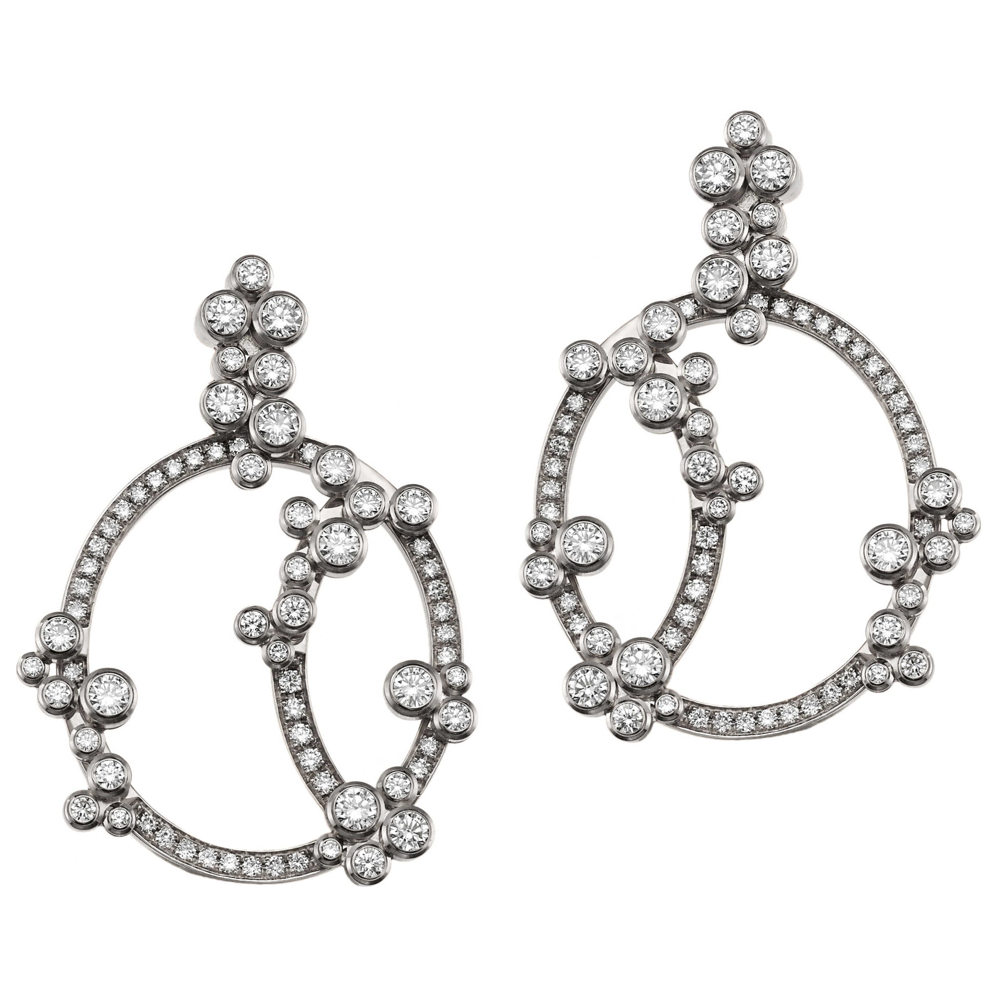 Front view of Audemars Piguet Jewelry Millenary Women's Earrings CL0729-BCS-PO-Z000