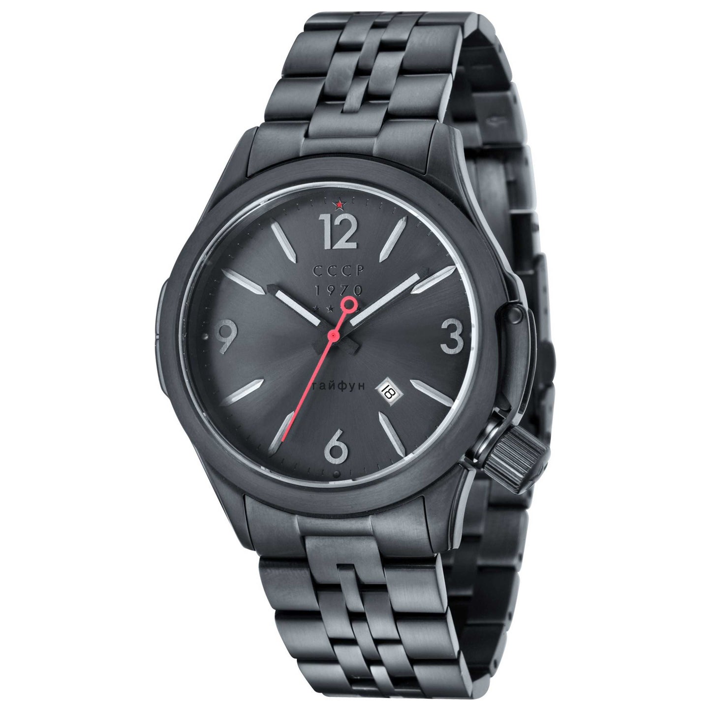 Front view of CCCP Shchuka Men's Quartz Watch CP-7010-44