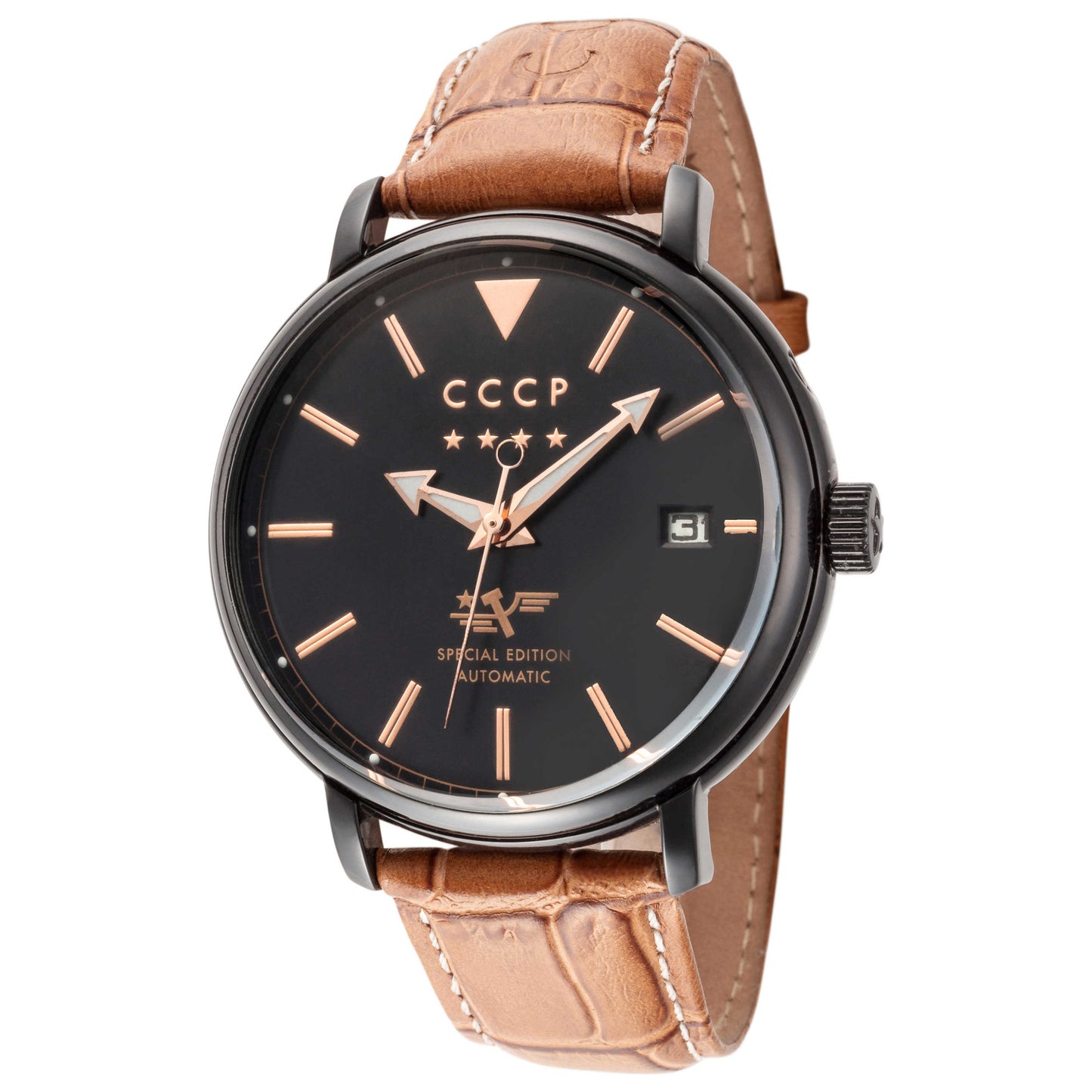 Front view of CCCP Heritage Men's Automatic Watch CP-7020-05