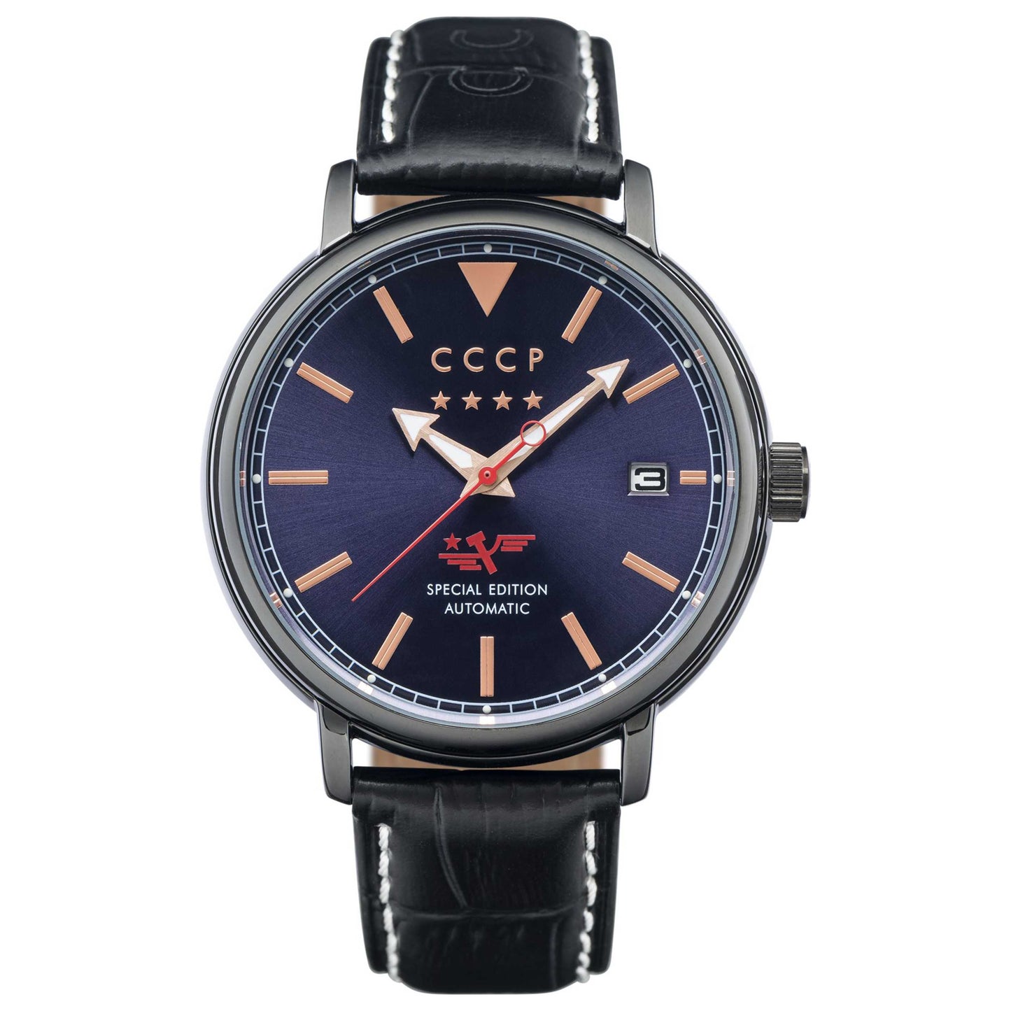 Front view of CCCP Heritage Men's Automatic Watch CP-7020-08