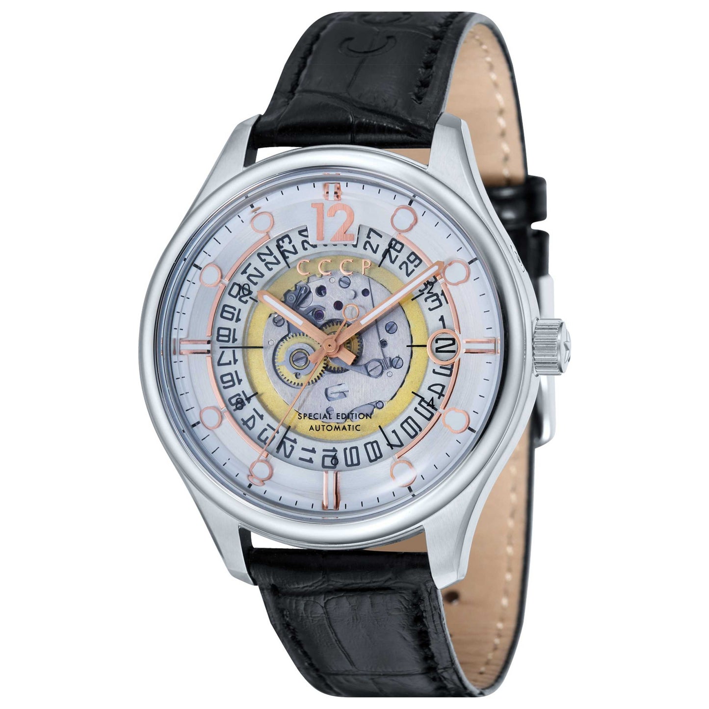 Front view of CCCP Sputnik 2 Men's Automatic Watch CP-7026-02