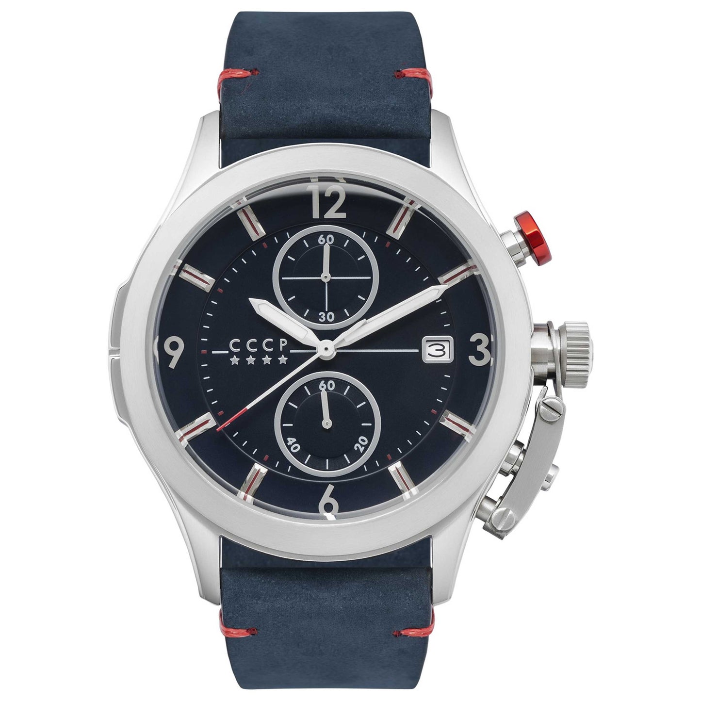 Front view of CCCP Shchuka Men's Quartz Watch CP-7033-02