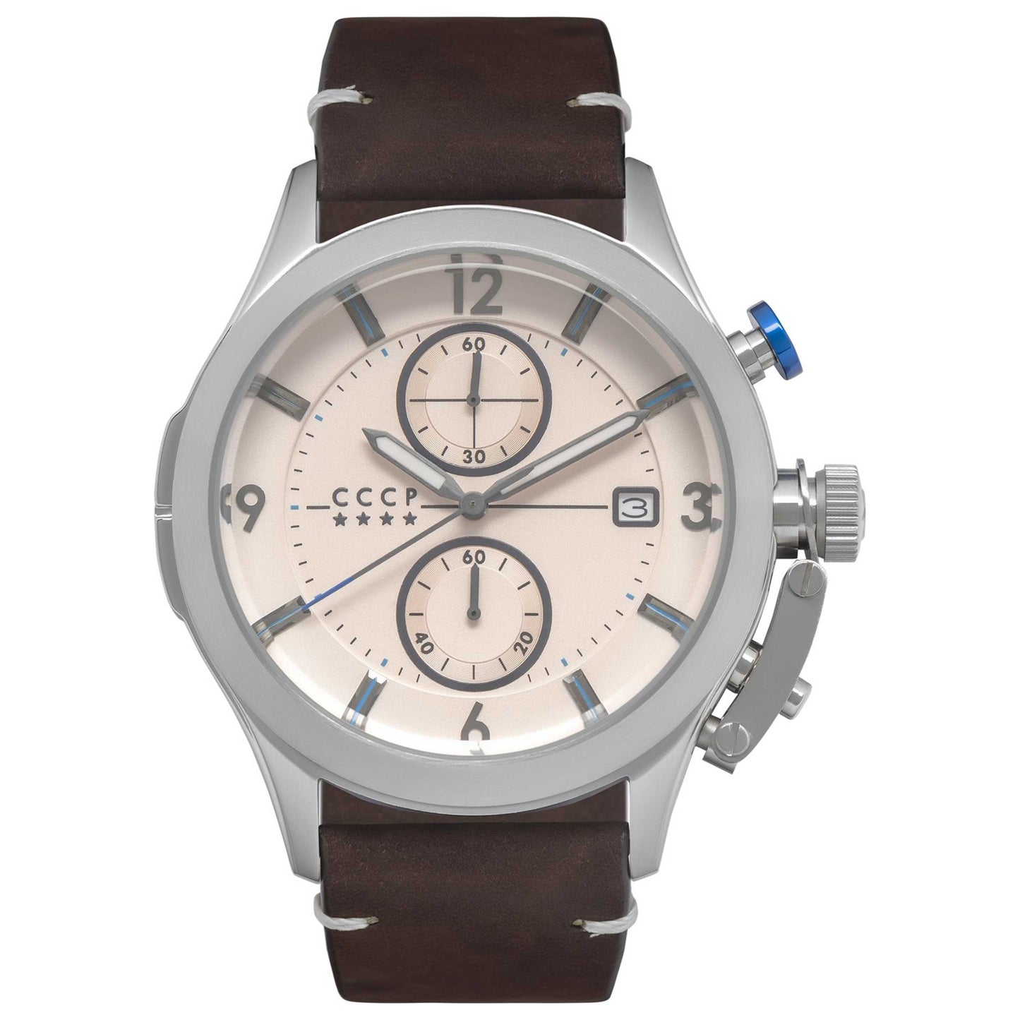 Front view of CCCP Shchuka Men's Quartz Watch CP-7033-03