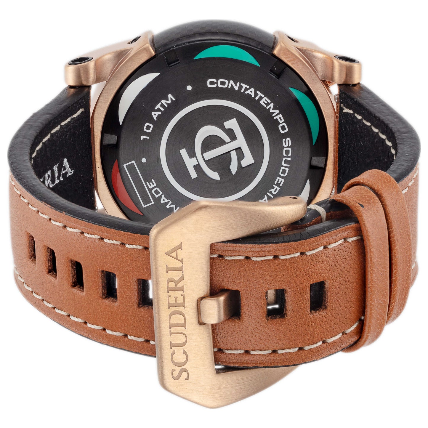 Back view of CT Scuderia Fibra di Carbonio Men's Quartz Watch CS10183-N