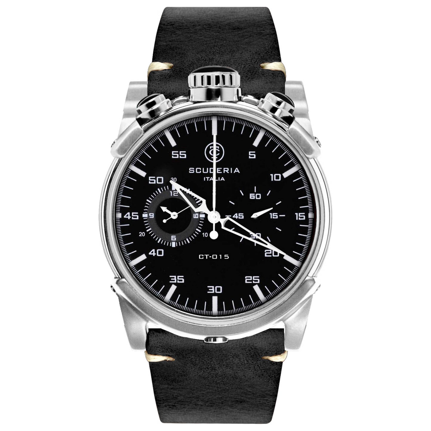 Front view of CT Scuderia Touring Men's Quartz Watch CS10190-N