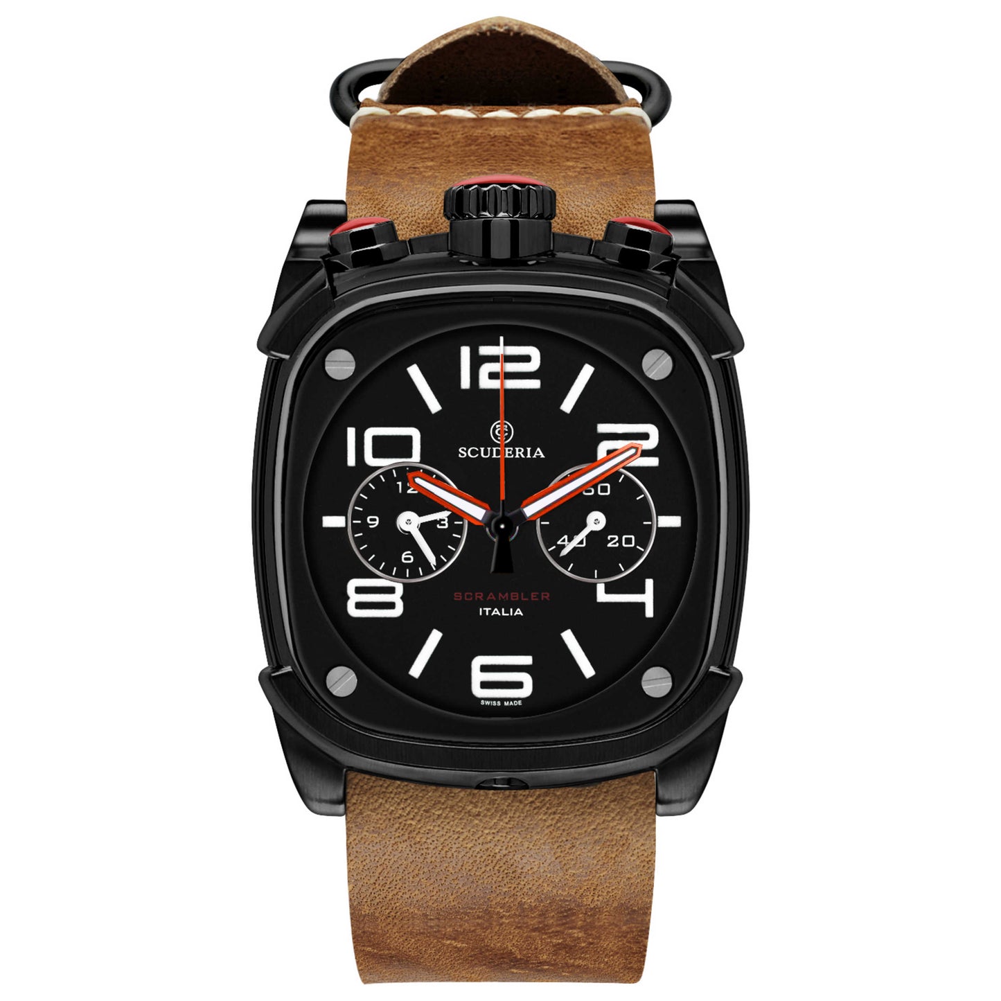 Front view of CT Scuderia Scrambler Men's Quartz Watch CS10281-N