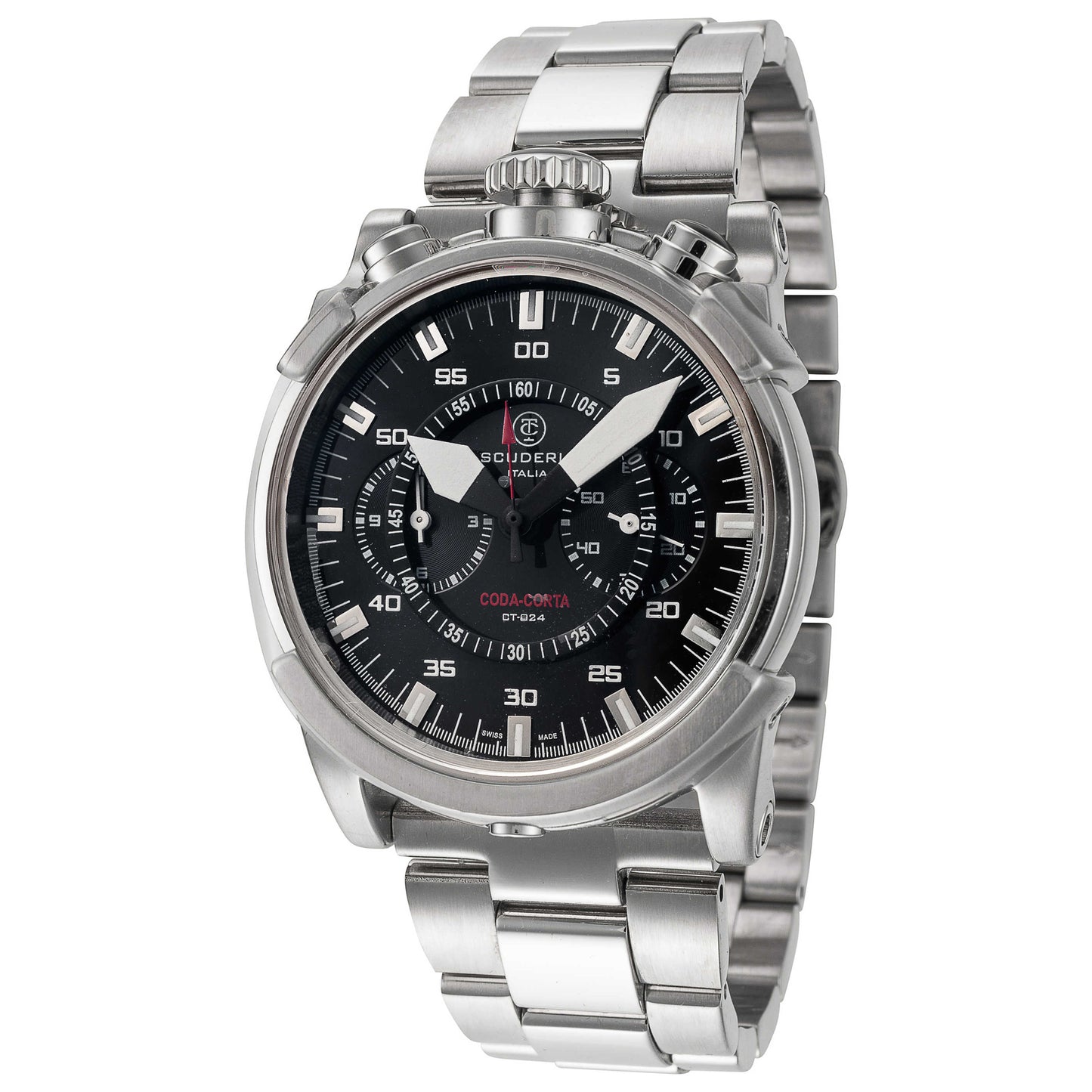 Front view of CT Scuderia Coda Corta Men's Quartz Watch CS40101