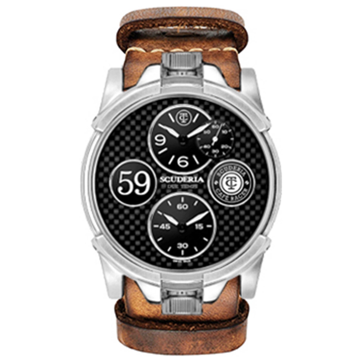 Front view of CT Scuderia Due Tempi Men's Quartz Watch CS40383-N