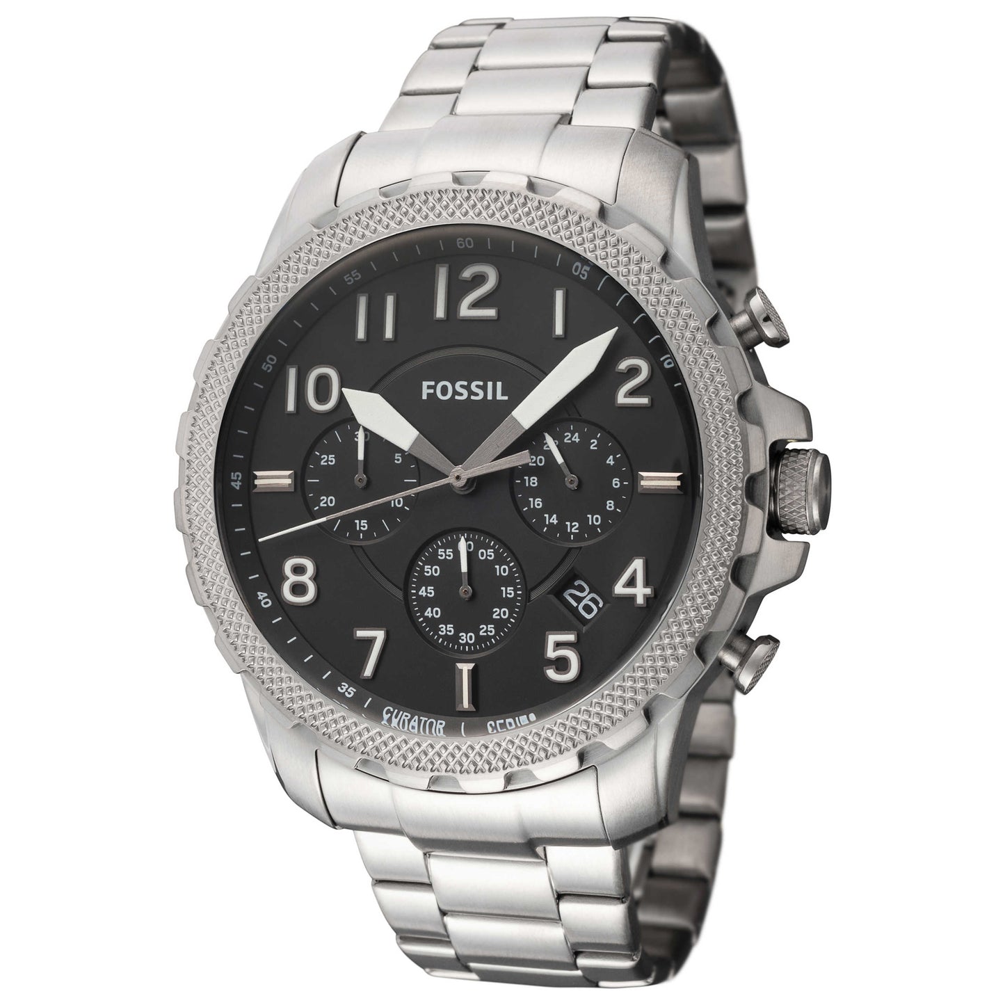 Front view of Fossil Curator Men's Quartz Watch CS5002