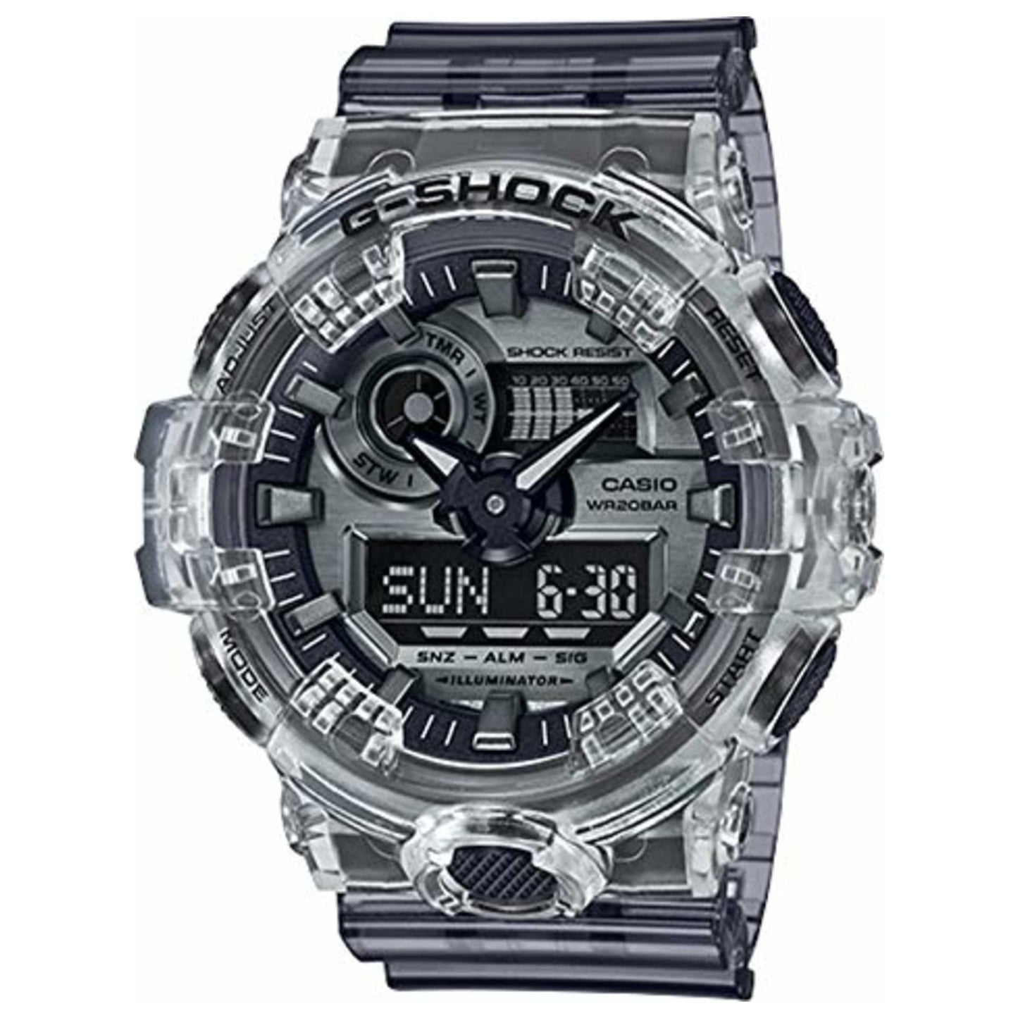 Front view of Casio G-Shock Men's Quartz Watch CSGA700SK-1