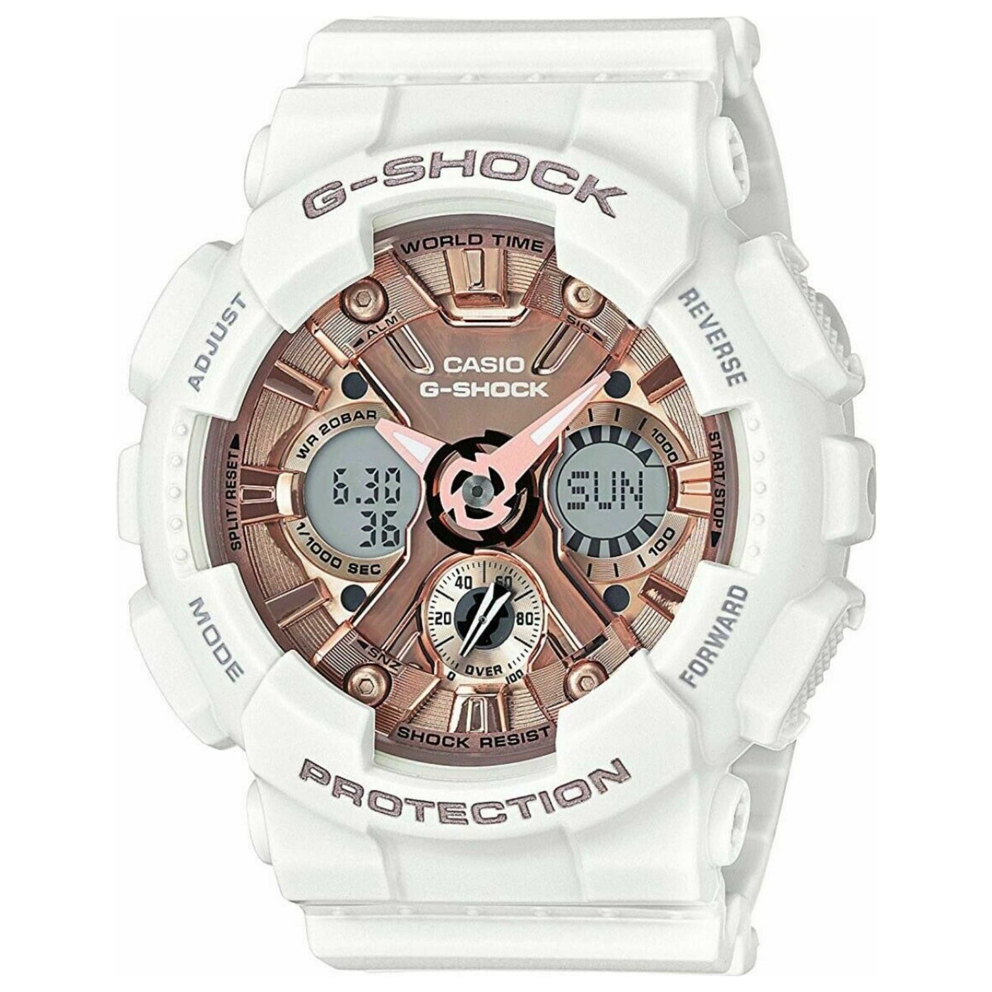 Front view of Casio G-Shock Unisex Quartz Watch CSGMAS120MF-7A2