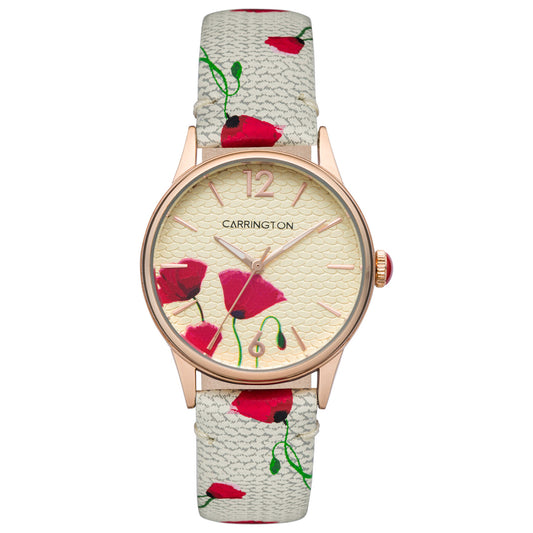 Front view of Carrington Cordelia Women's Quartz Watch CT-2018-04