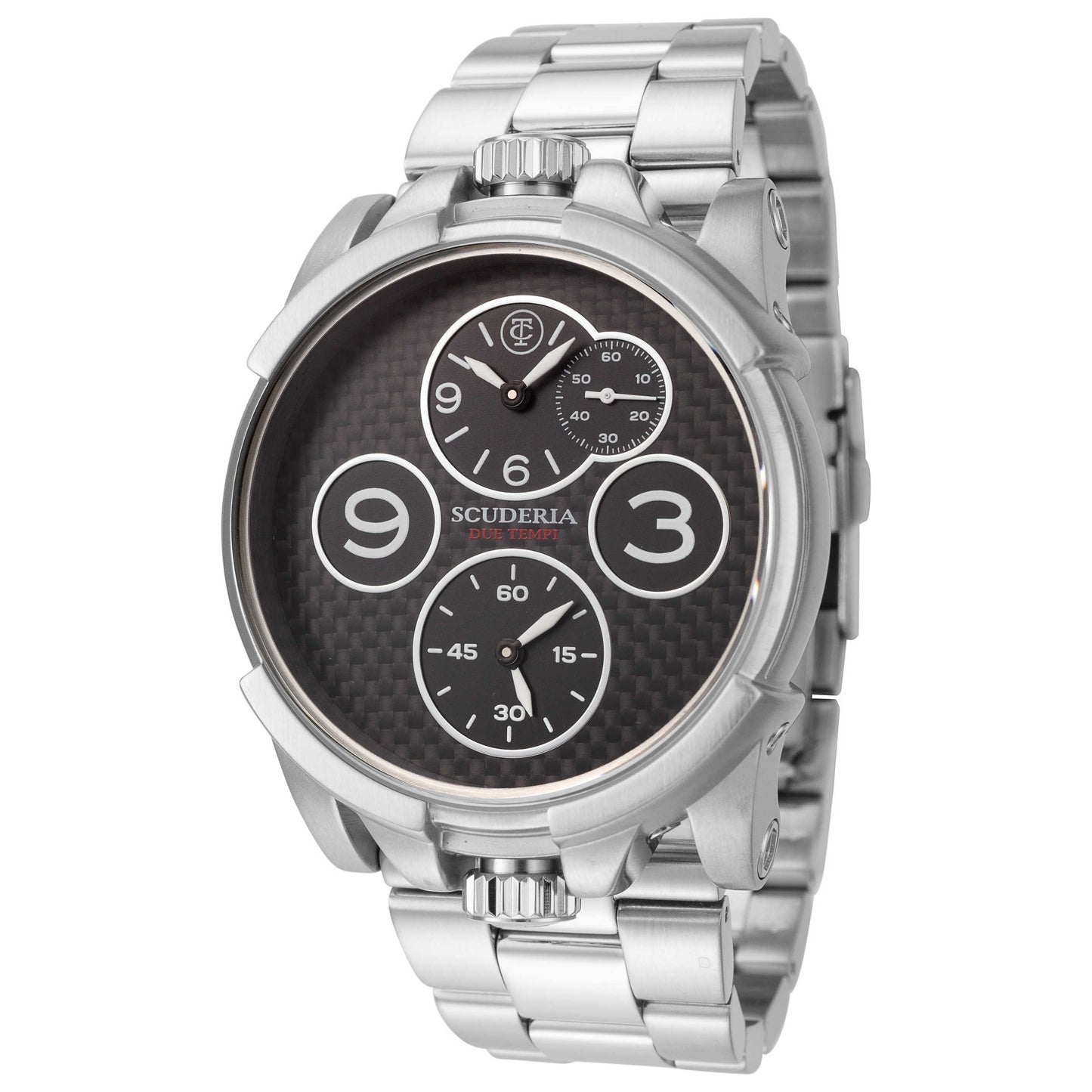 Front view of CT Scuderia Due Tempi Men's Quartz Watch CT-273-P