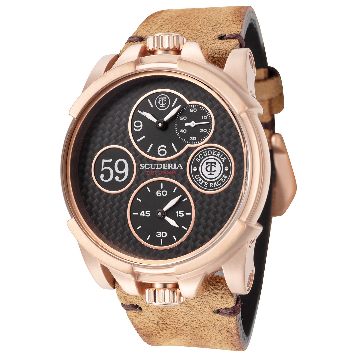 Front view of CT Scuderia Due Tempi Men's Quartz Watch CT-275-P