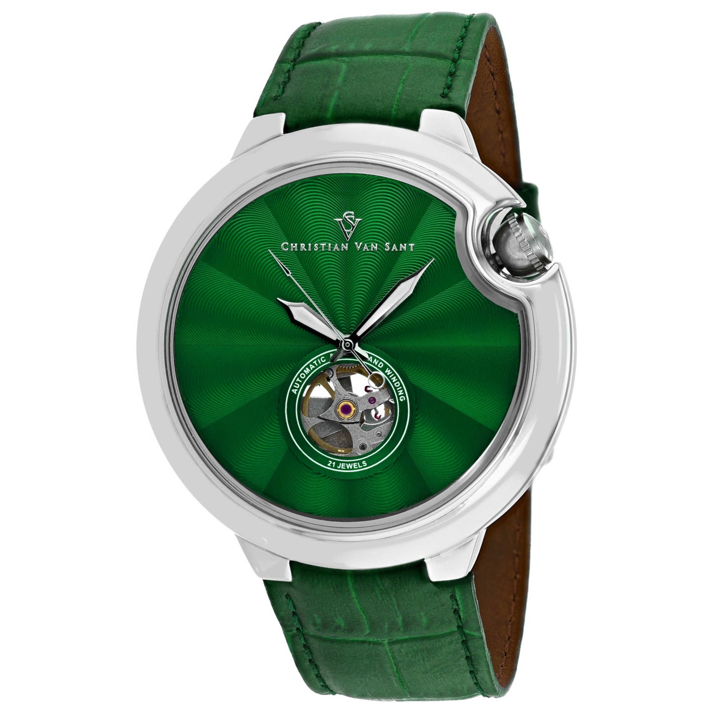 Front view of Christian Van Sant Cyclone Automatic Men's Automatic Watch CV0149