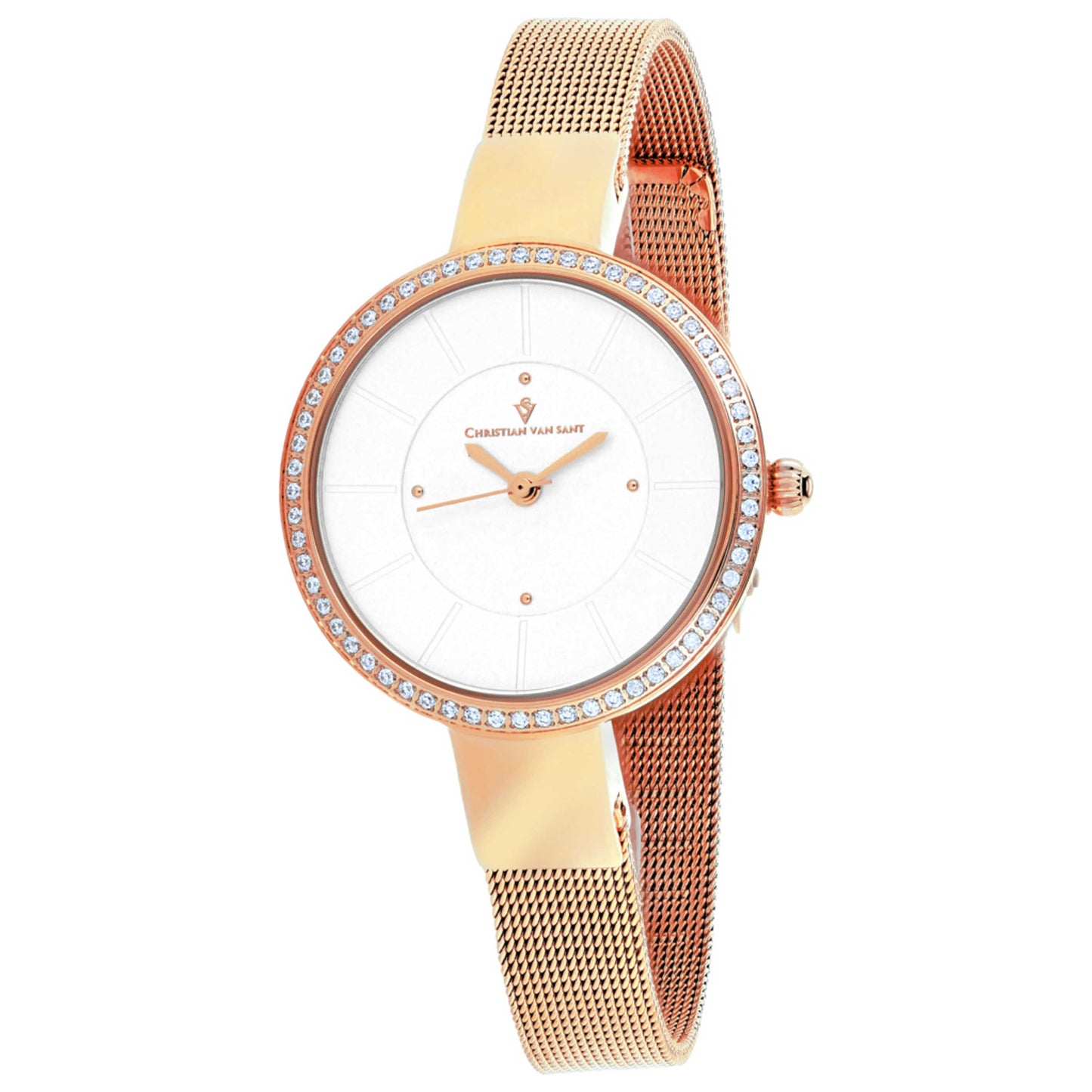 Front view of Christian Van Sant Reign Women's Quartz Watch CV0221