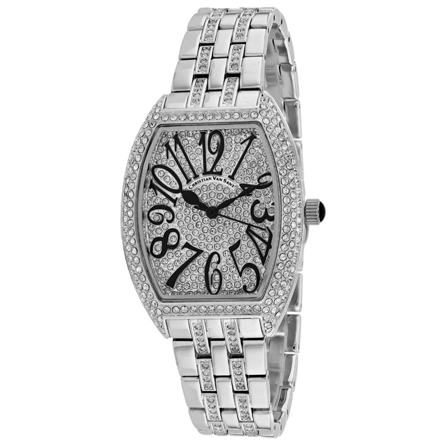 Front view of Christian Van Sant Elegant Sparkle Women's Quartz Watch CV0260