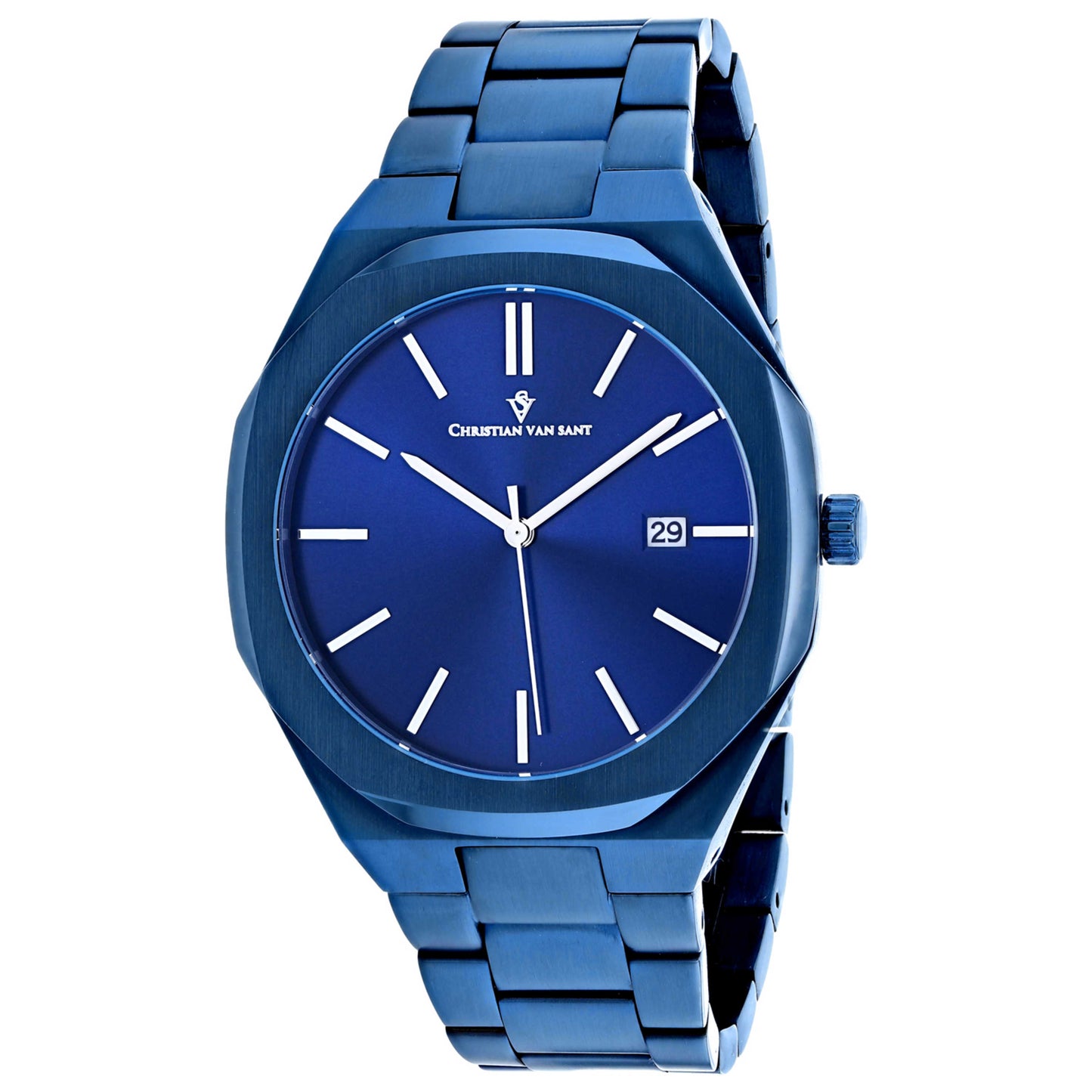 Front view of Christian Van Sant Octavius Slim Men's Quartz Watch CV0526