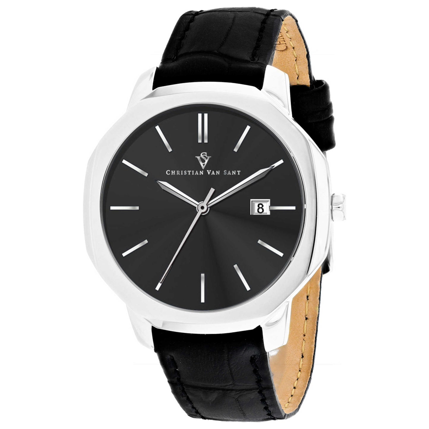 Front view of Christian Van Sant Octavius Slim Men's Quartz Watch CV0530