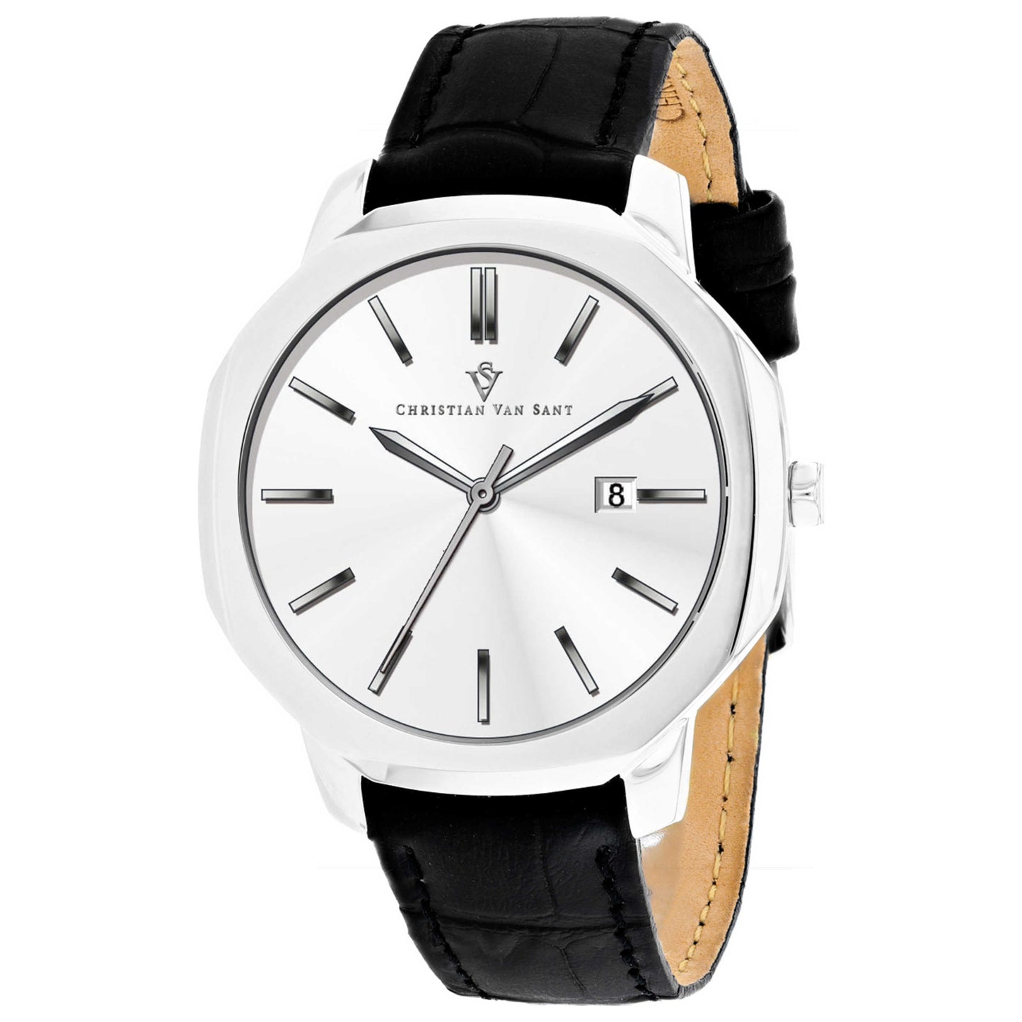 Front view of Christian Van Sant Octavius Slim Men's Quartz Watch CV0531