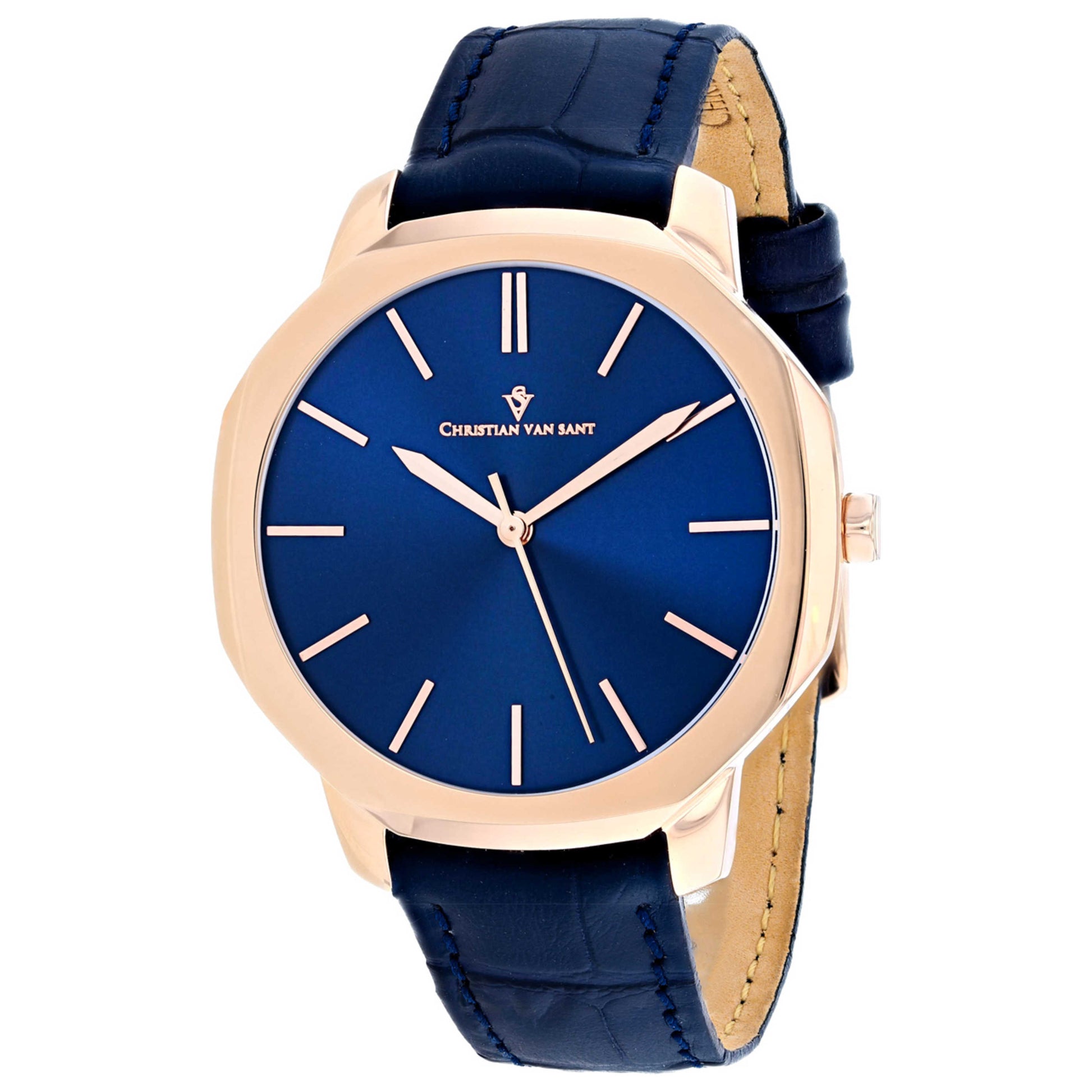 Front view of Christian Van Sant Octavius Slim Men's Quartz Watch CV0535