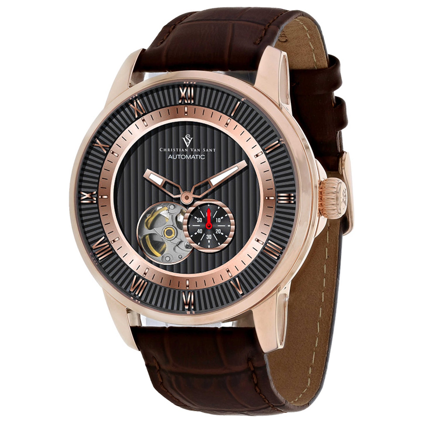 Front view of Christian Van Sant Viscay Men's Automatic Watch CV0555
