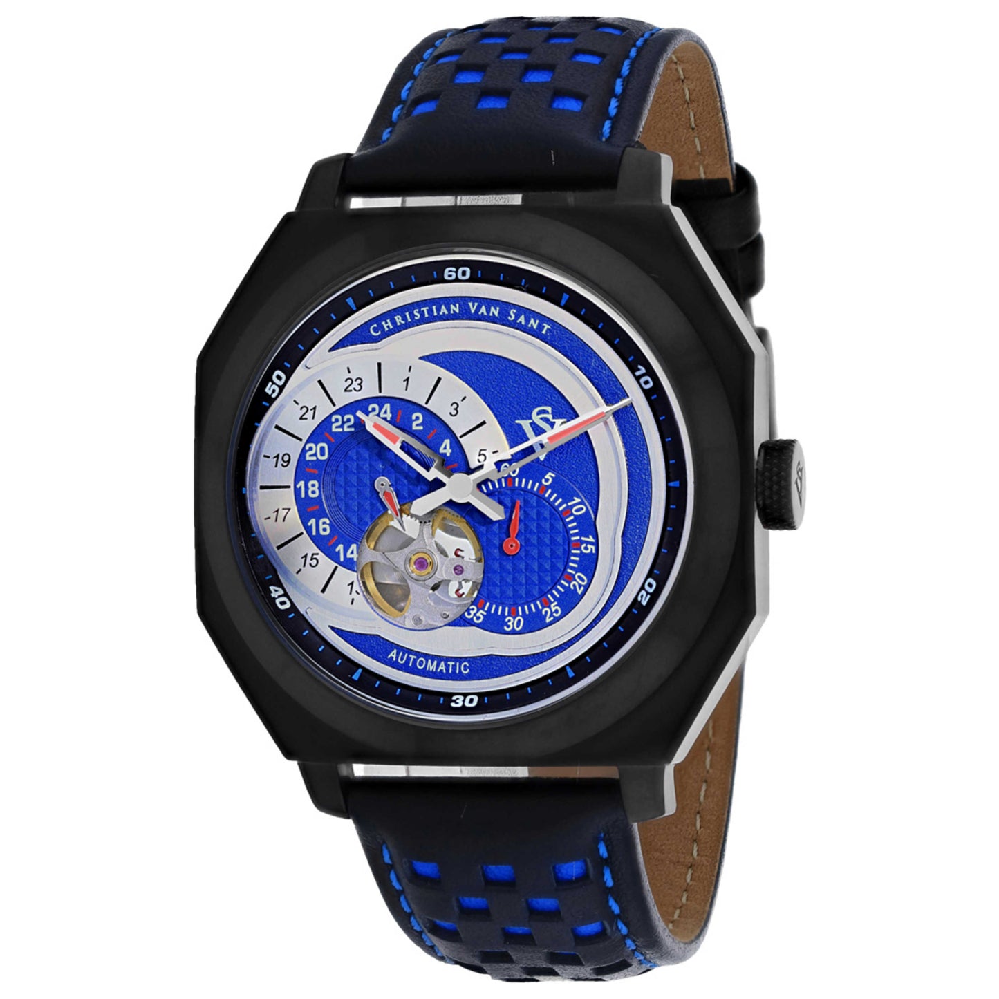 Front view of Christian Van Sant Machina Men's Automatic Watch CV0563