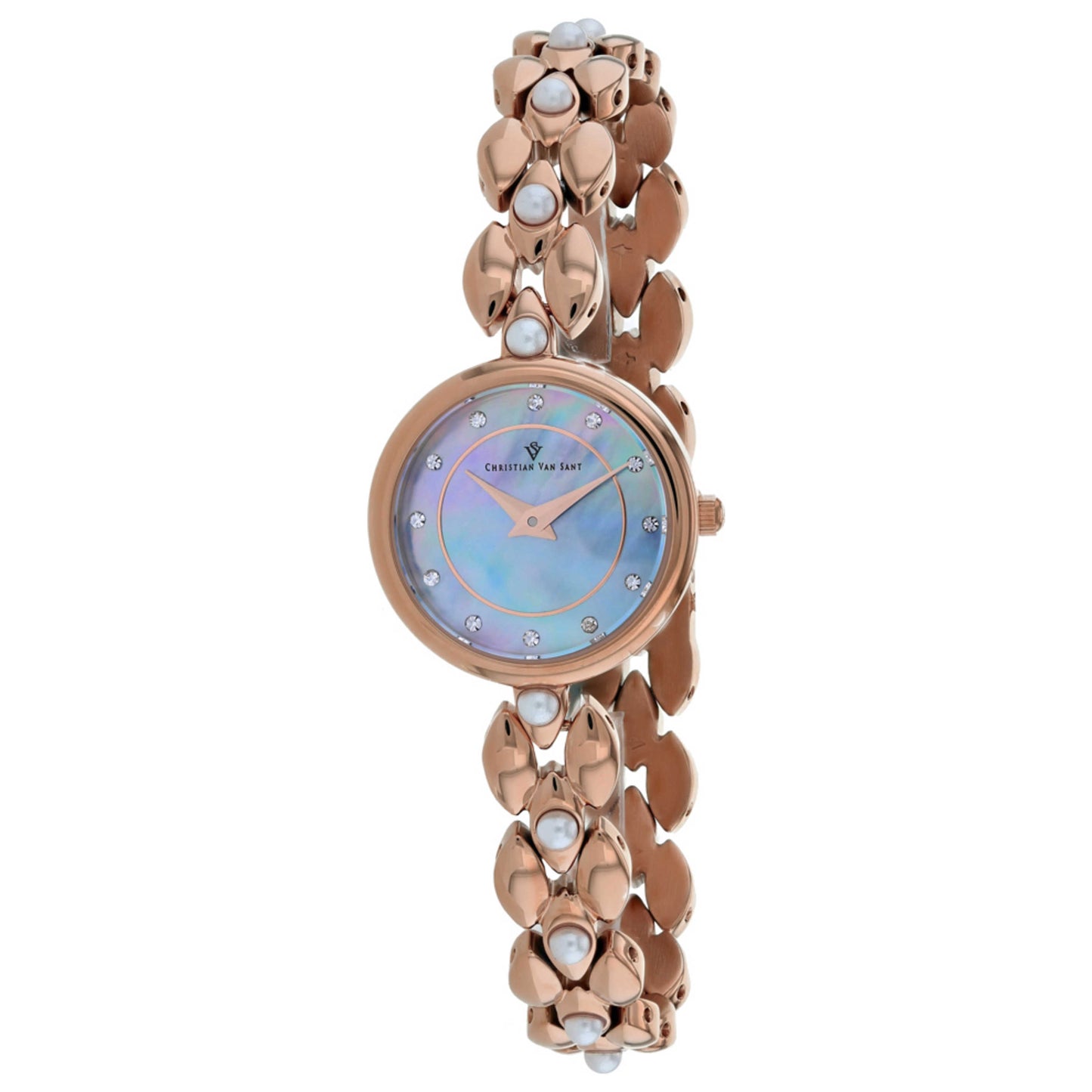 Front view of Christian Van Sant Perla Women's Quartz Watch CV0614