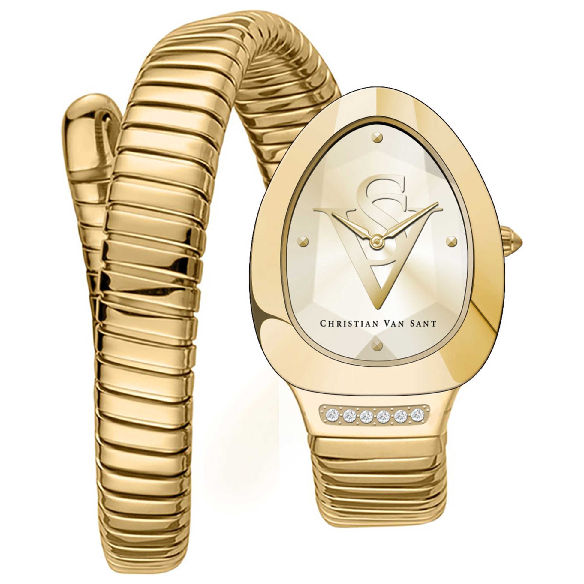 Front view of Christian Van Sant Naga Women's Quartz Watch CV0874