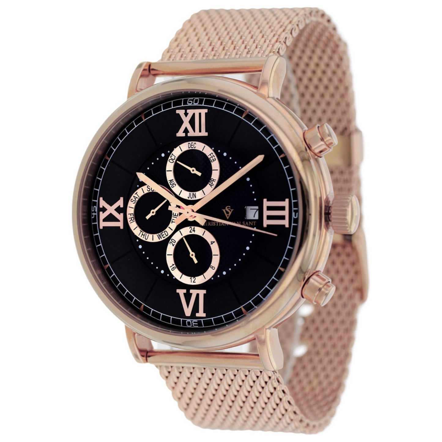 Front view of Christian Van Sant Somptueuse Men's Automatic Watch CV1123