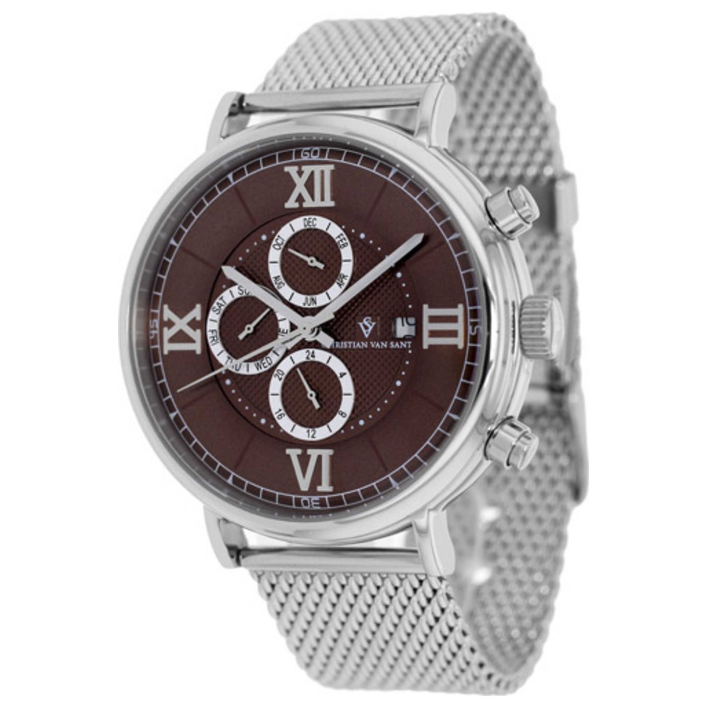 Front view of Christian Van Sant Somptueuse Men's Automatic Watch CV1125