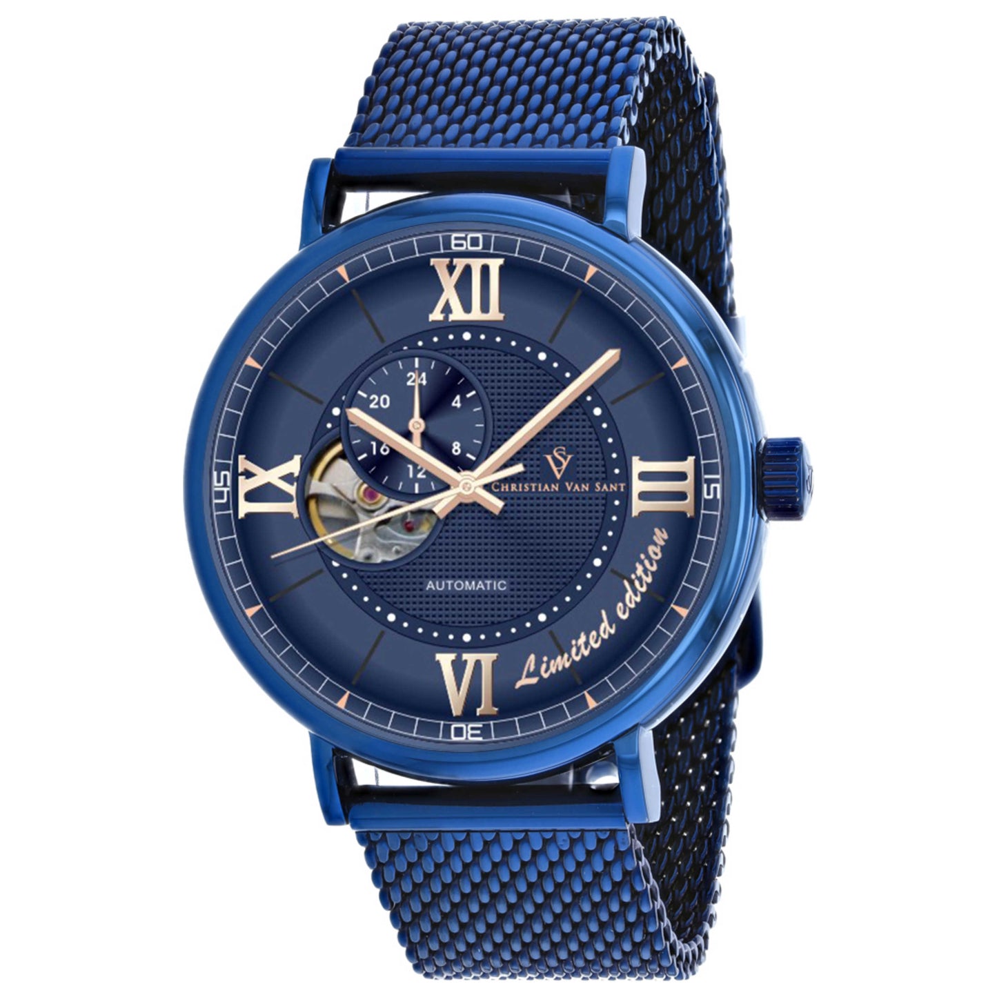 Front view of Christian Van Sant Somptueuse Men's Automatic Watch CV1145